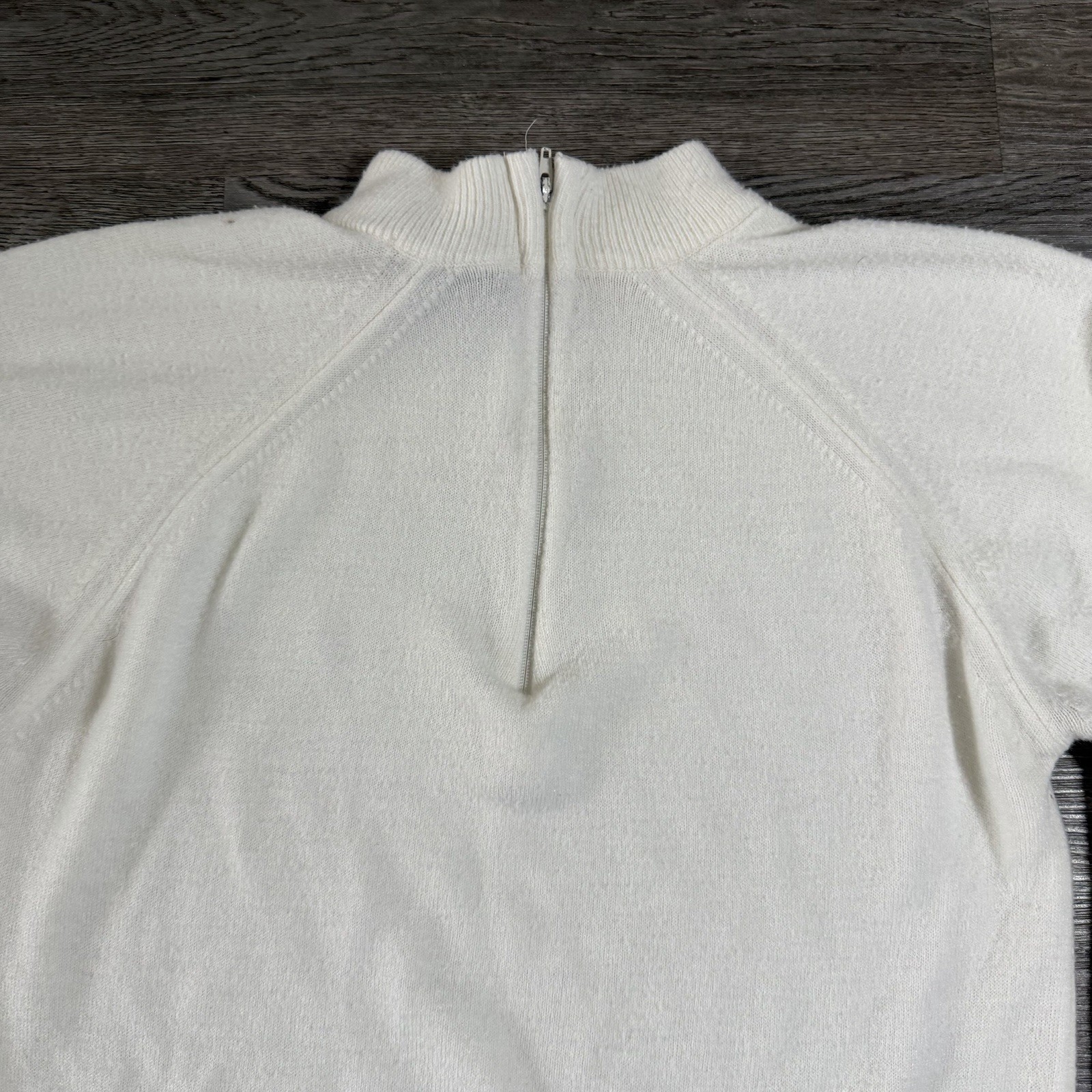 Vintage 70s 80s Hampshire Studios Half Zip Sweater Womens XS Soft USA Made