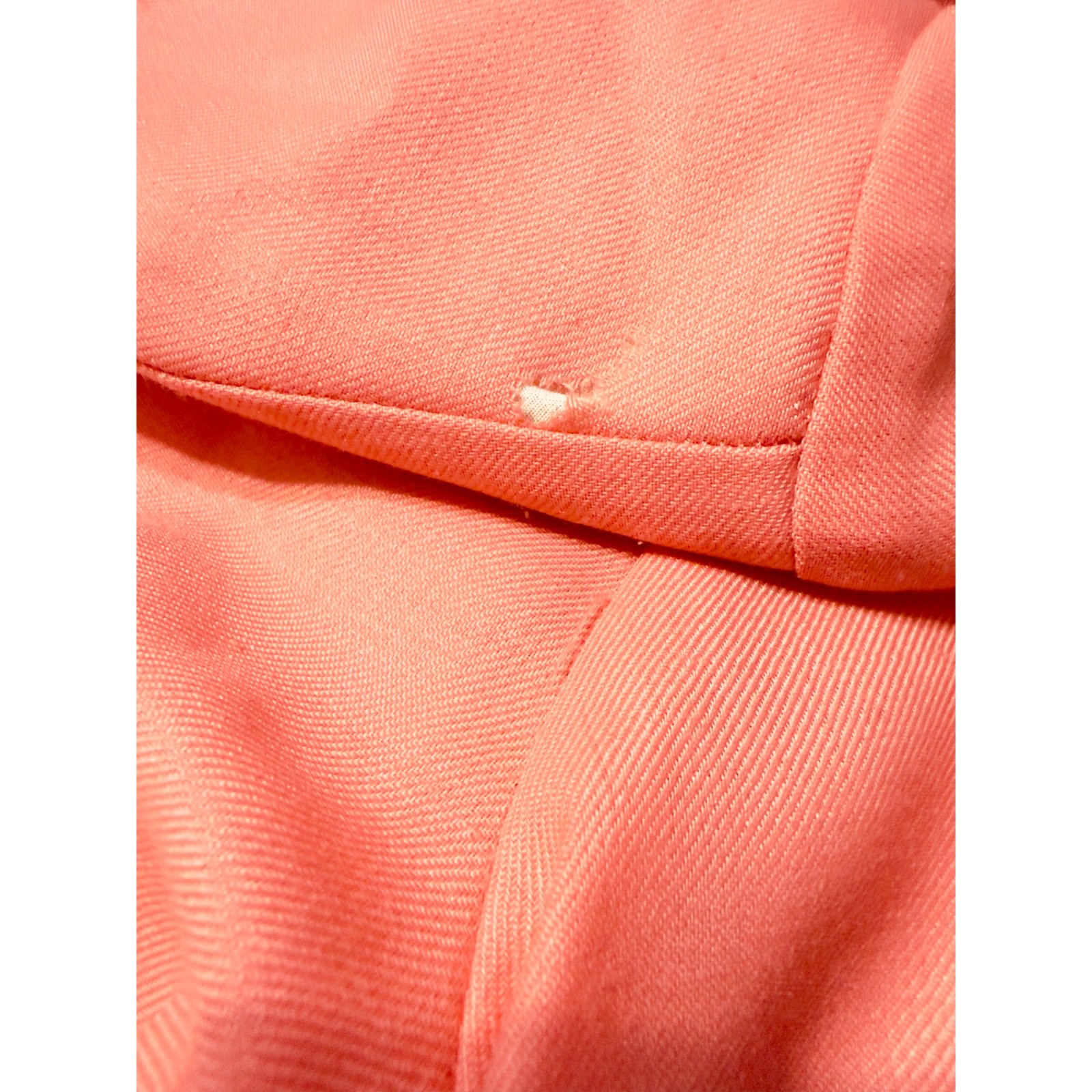 Vintage J Tiktiner France 2 Pc Coral Jacket & Top Suit Size 40 US 8 French Set