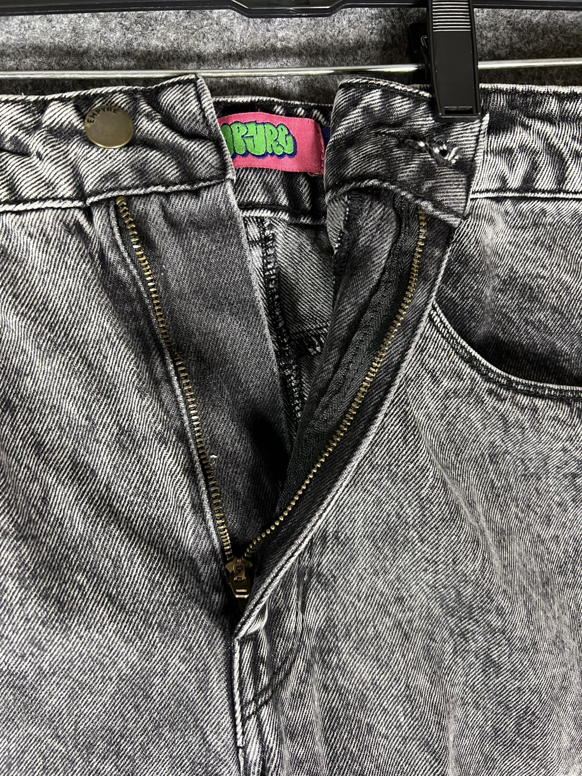 Vintage Empyre Verge Acid Wash Jeans Women’s 12 31×30 Gray Skater Streetwear