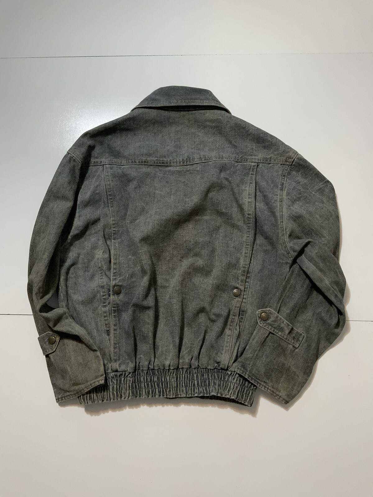Vintage 80s Jou Jou Denim Motorcycle Biker Retro Women’s Jean Jacket Sz. M