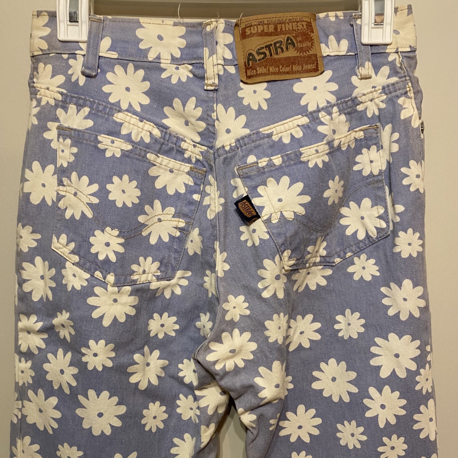 ASTRA Vintage Women’s Flower Jeans 100% cotton | W32B 44