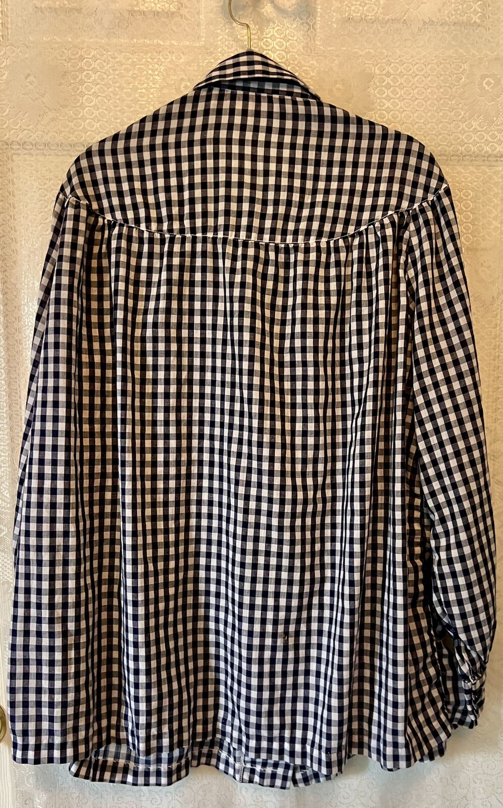 Vintage AUNT ABIGAIL’S ATTIC Exclusive Country Clothes Check Button Blouse XL