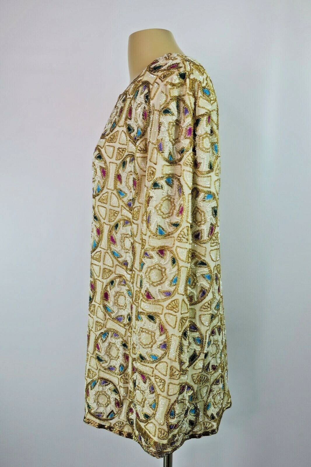 VTG 80s 90s Judith Ann Plus Creations Beaded Embellished Sequin Jacket PLUS 2X