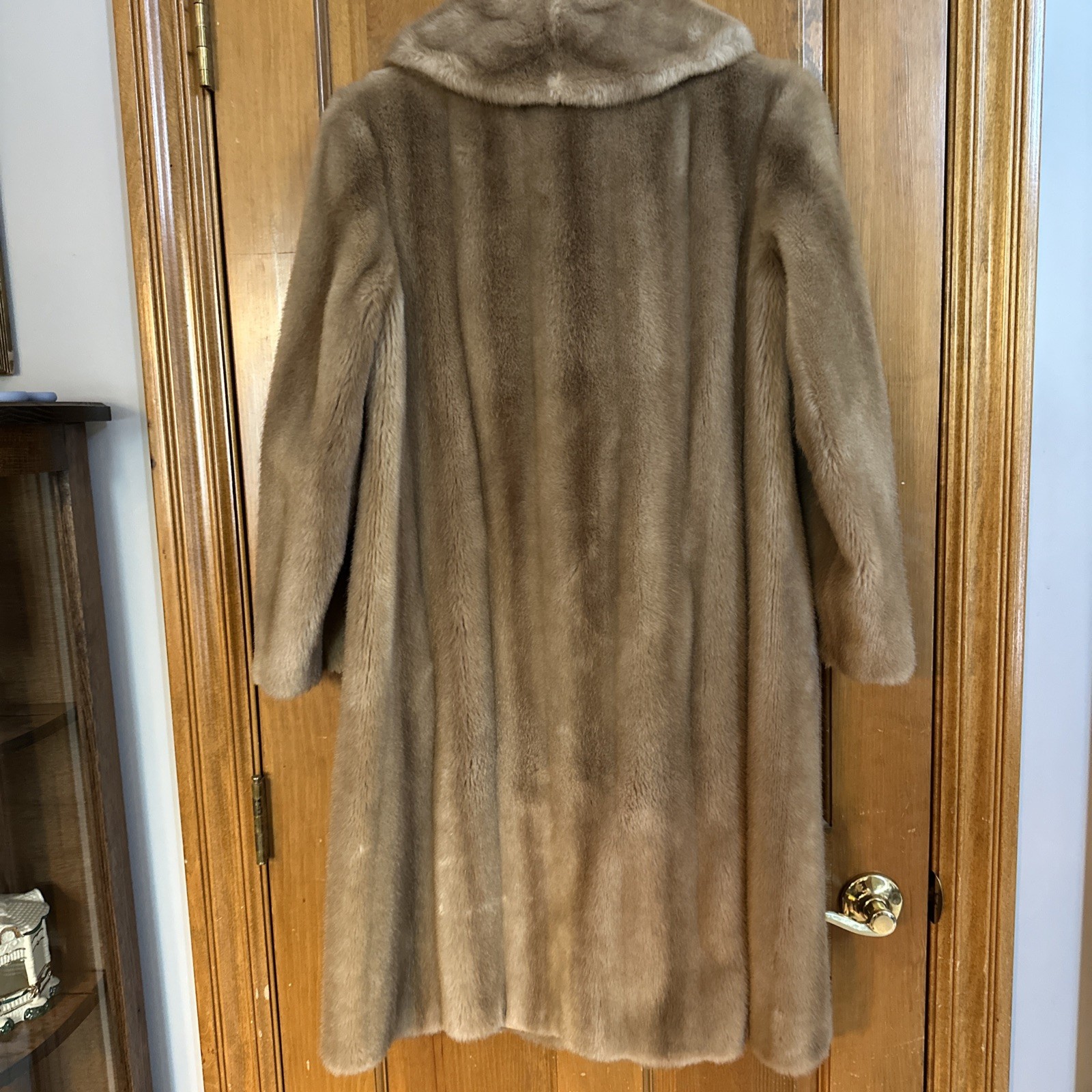 Vintage Grandella Faux Fur Car Coat With Belt. Classic and Elegant. Faux Mink.