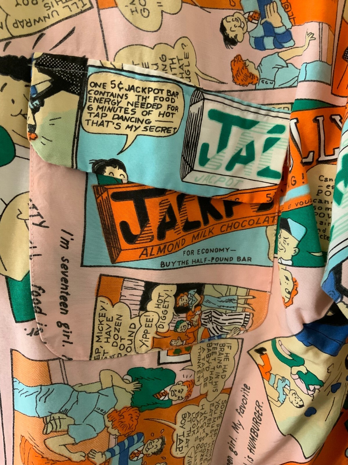 1980’s Hysteric Et Vous Comic Rayon Blouse made in France