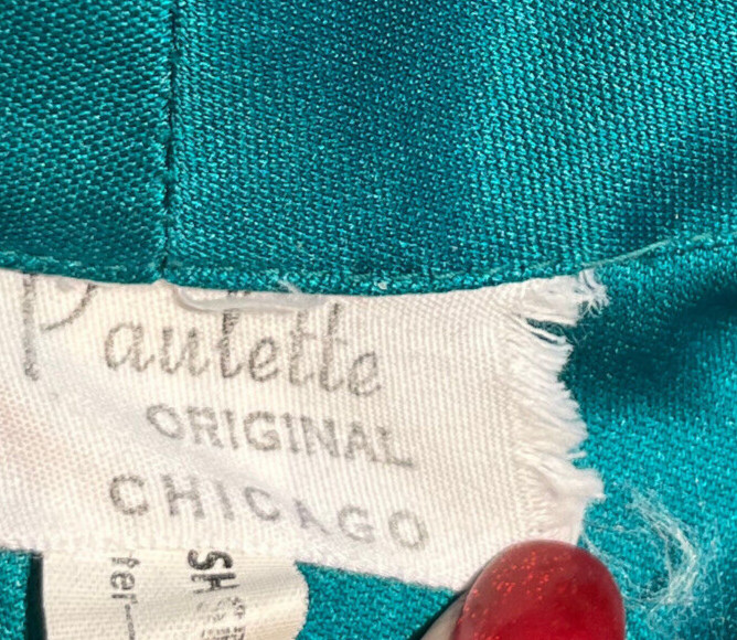 Vintage Paulette Original Chicago Robe House Dress Self Belt Retro 1950’s, 60’s
