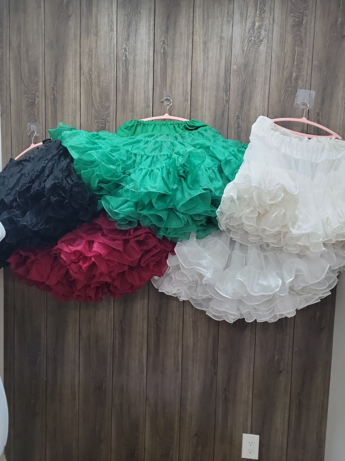 Lot of 5 Vintage Malco Modes S-501 Square Dance Petticoats Crinolines Ruffle Ski