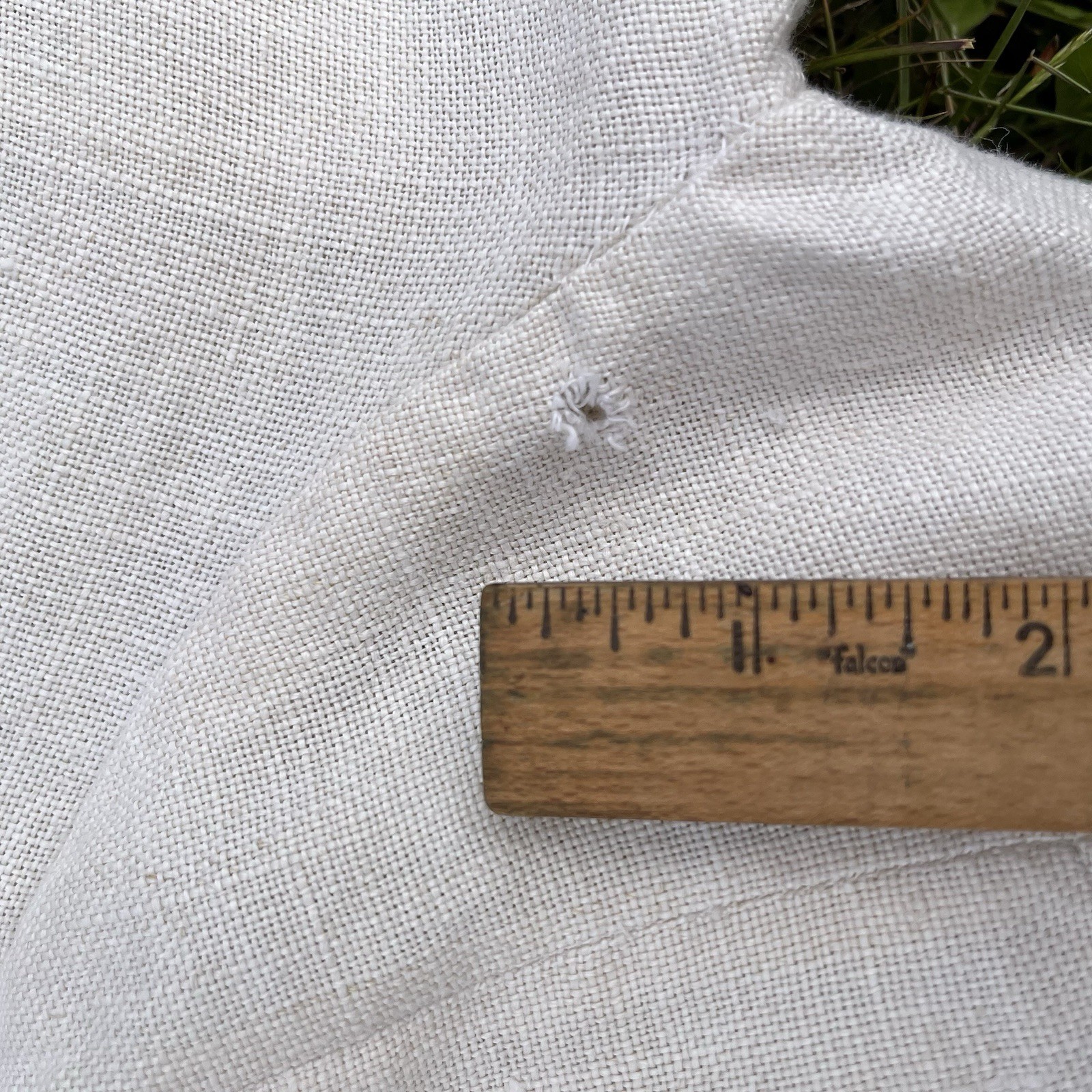 Antique 1910s – 1930s Linen Blouse | Double Breasted | Mother-of-Pearl Buttons