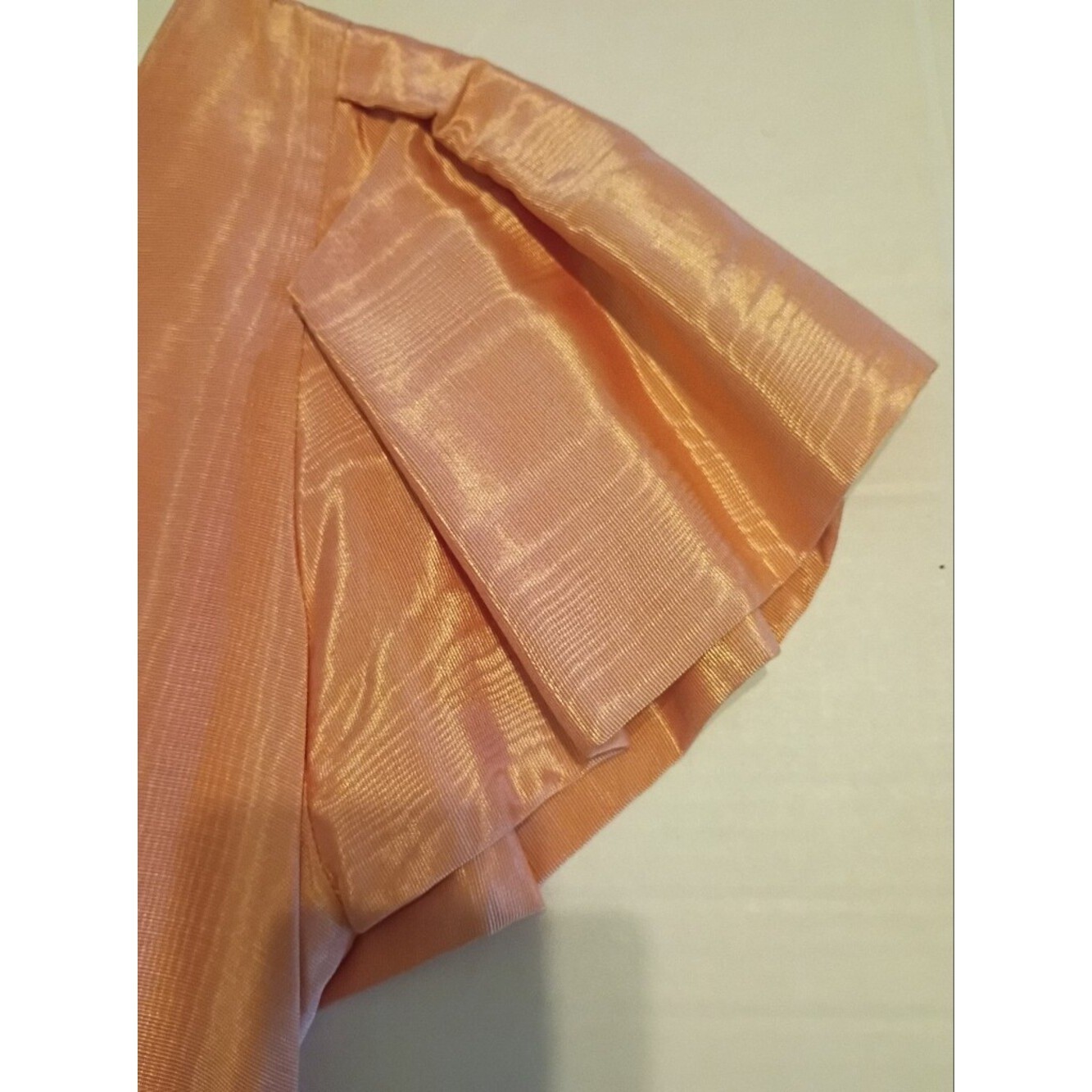 VTG Kathryn Conover Peach 1980’s V-Neck Midi Dress Sz 10