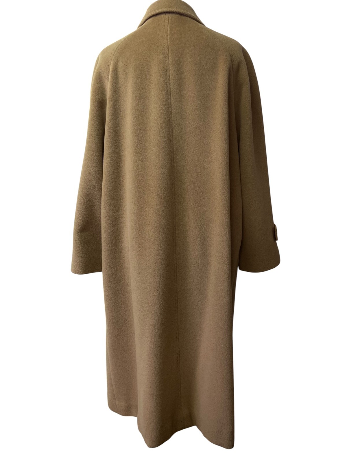 Women’s 80’s Vintage Classic Camel hued coat in wool and cashmere | Size EU 38