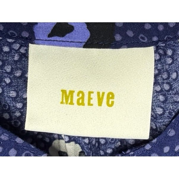 Anthropologie MAEVE Tunic Women’s Lila Tiered Retro Polka Dots Tunic Blouse XS