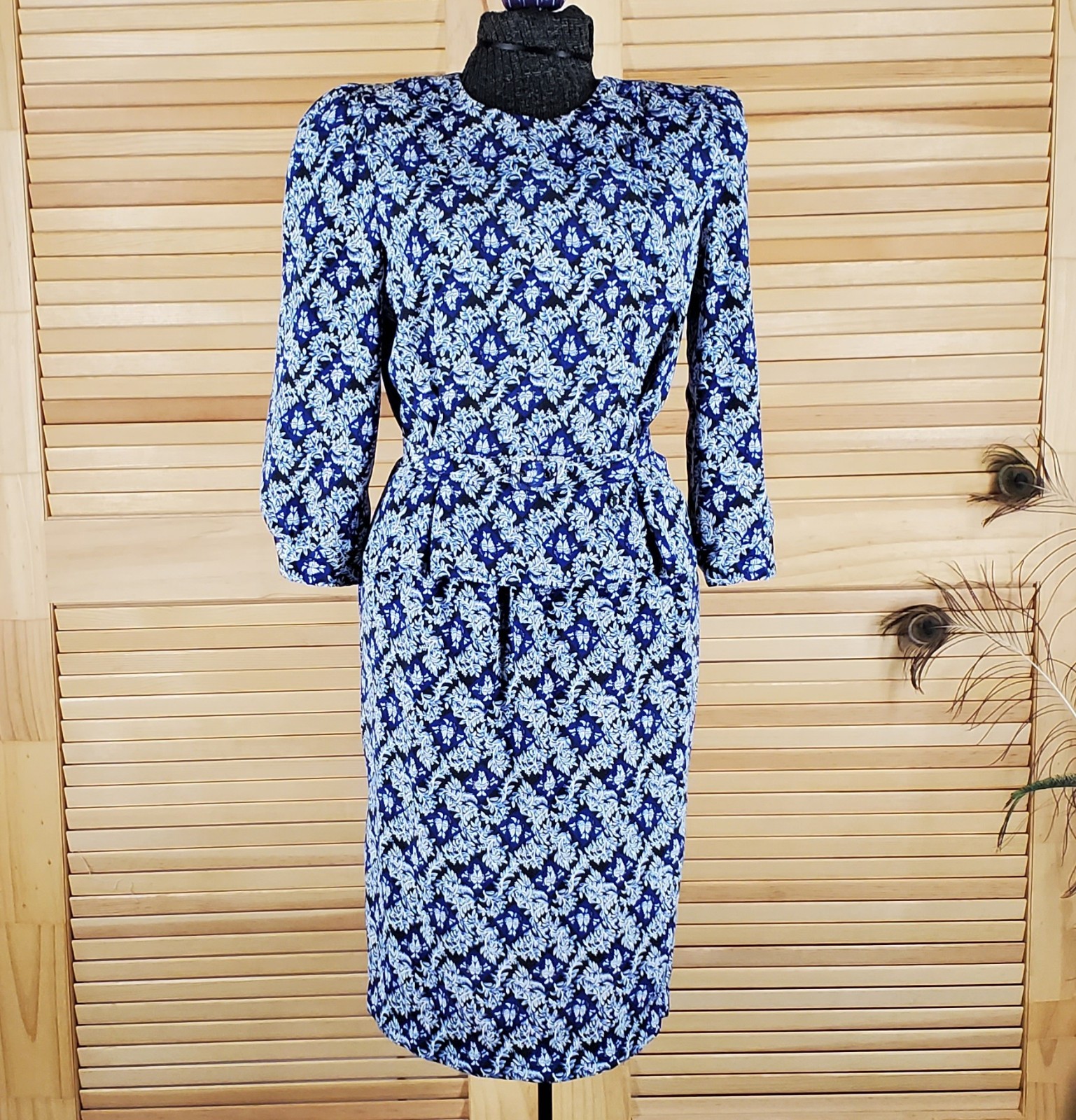 Vintage 2pc outfit dress 1980s skirt & top chest 40 waist 32 petites USA