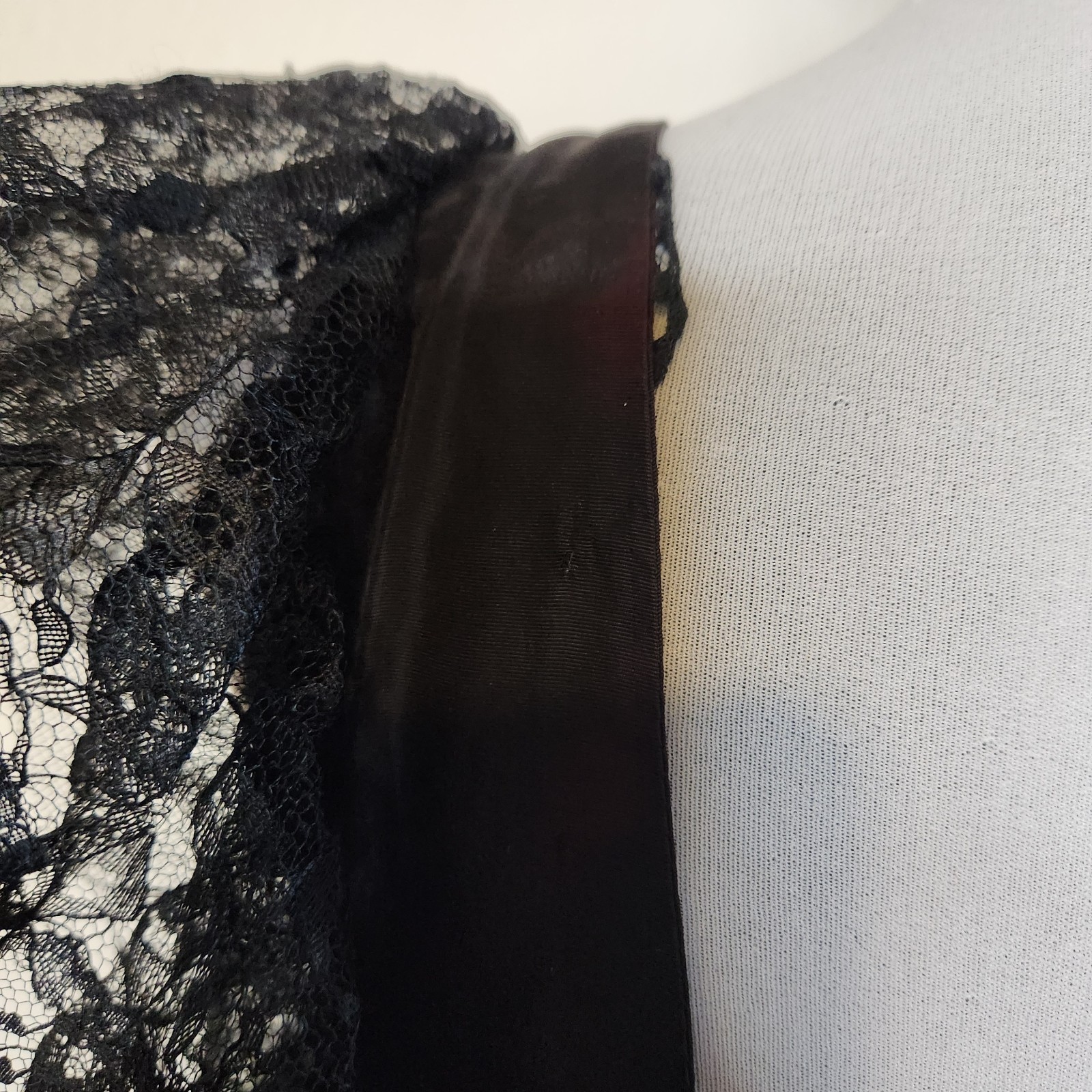 Vtg Black Lace One Shoulder Cocktail Dress 80s Peplum Climax For David Howard
