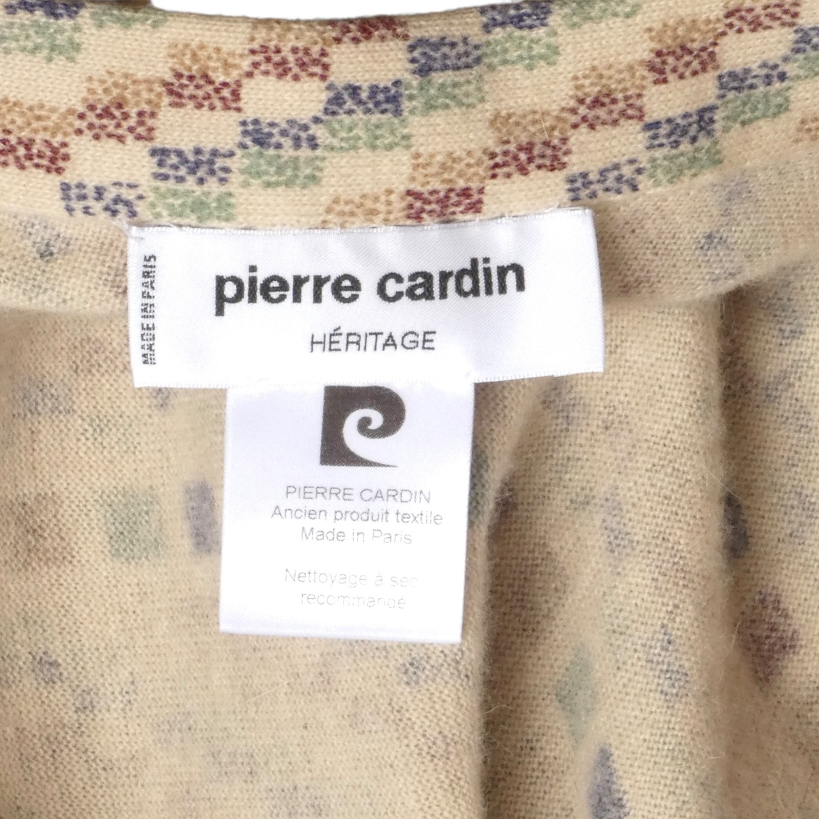 PIERRE CARDIN HAUTE COUTURE – 1980 Wool Knit Hoop Dress, Size-4