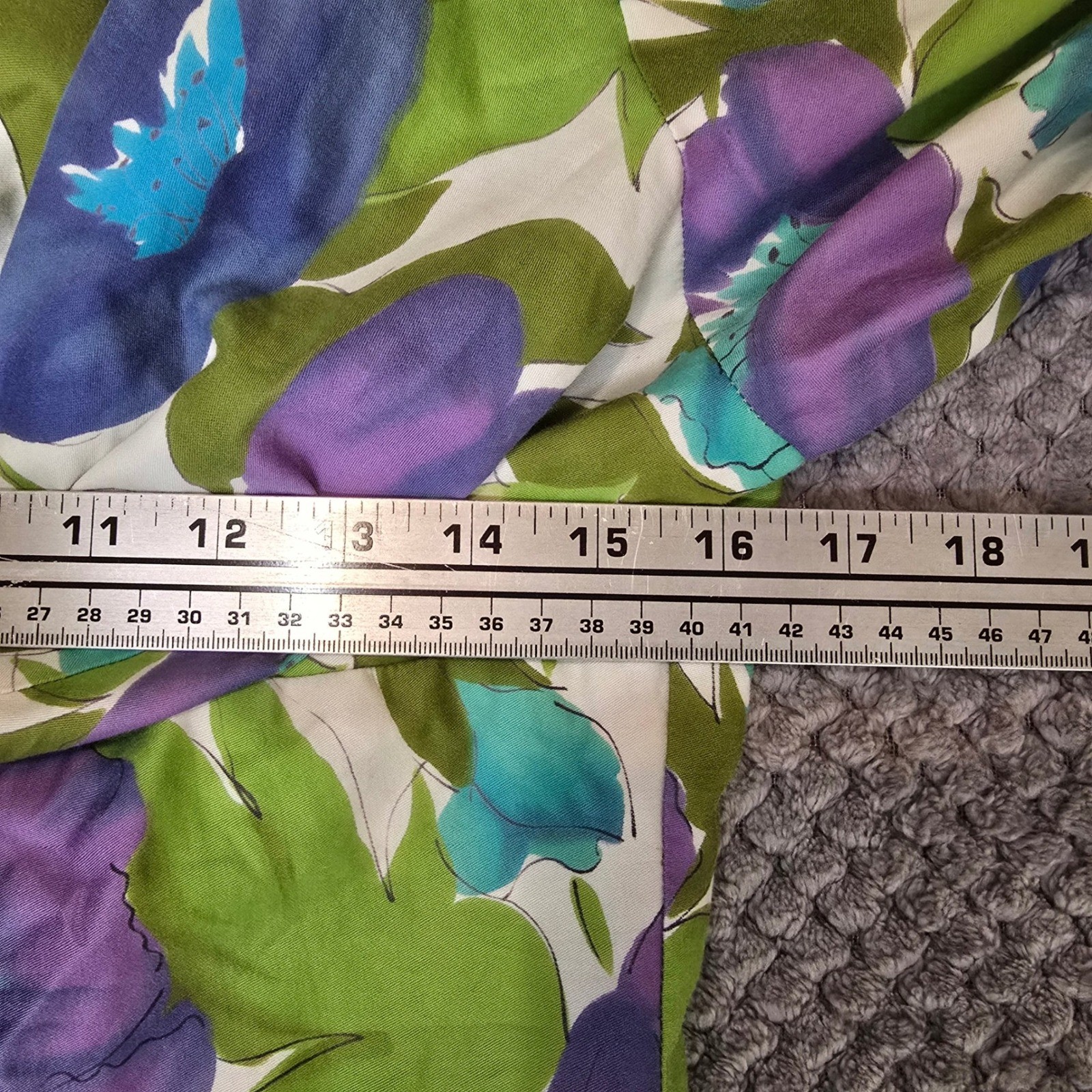 VTG Haoles Nicole of San Francisco Mid Century Watercolor Floral Dress Bow Back