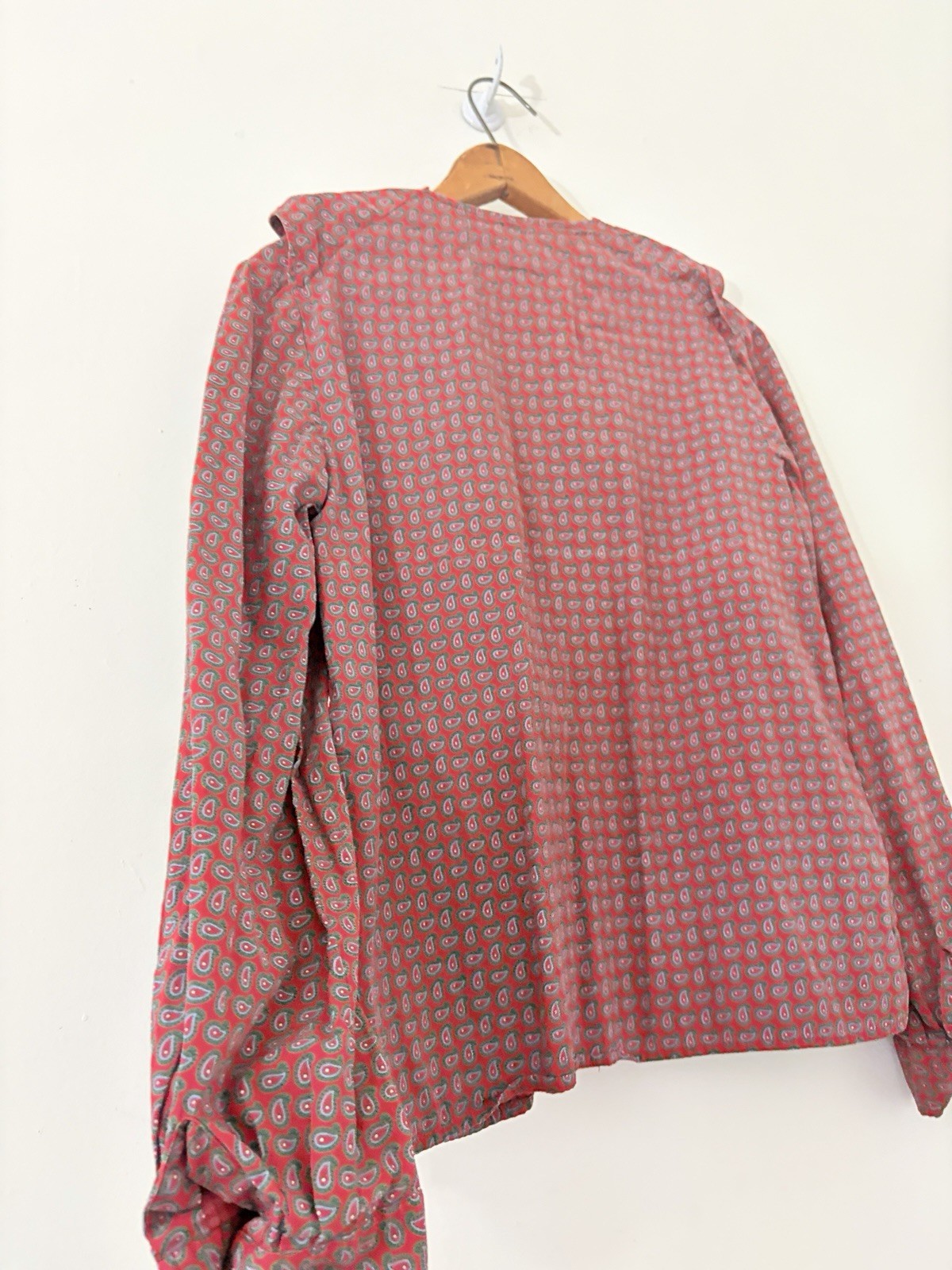 Rare 1950s Lord & Taylor Paisley Cotton Skirt Set Pleated A Line Tailored XS S