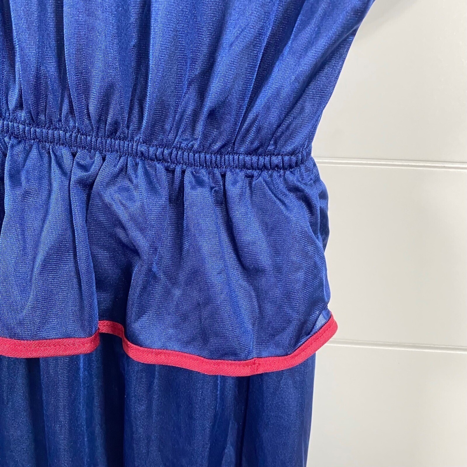 Vintage Bradley Womens Deadstock Superbrite Union Made Maxi Robe sz M Blue NWT