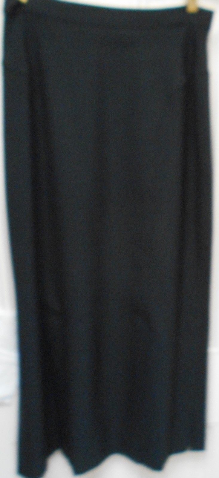 MATSUDA-BLACK LONG WOOL SKIRT W/NICE DETAILING.~Sz M~ FULLY LINED~ELEGANT