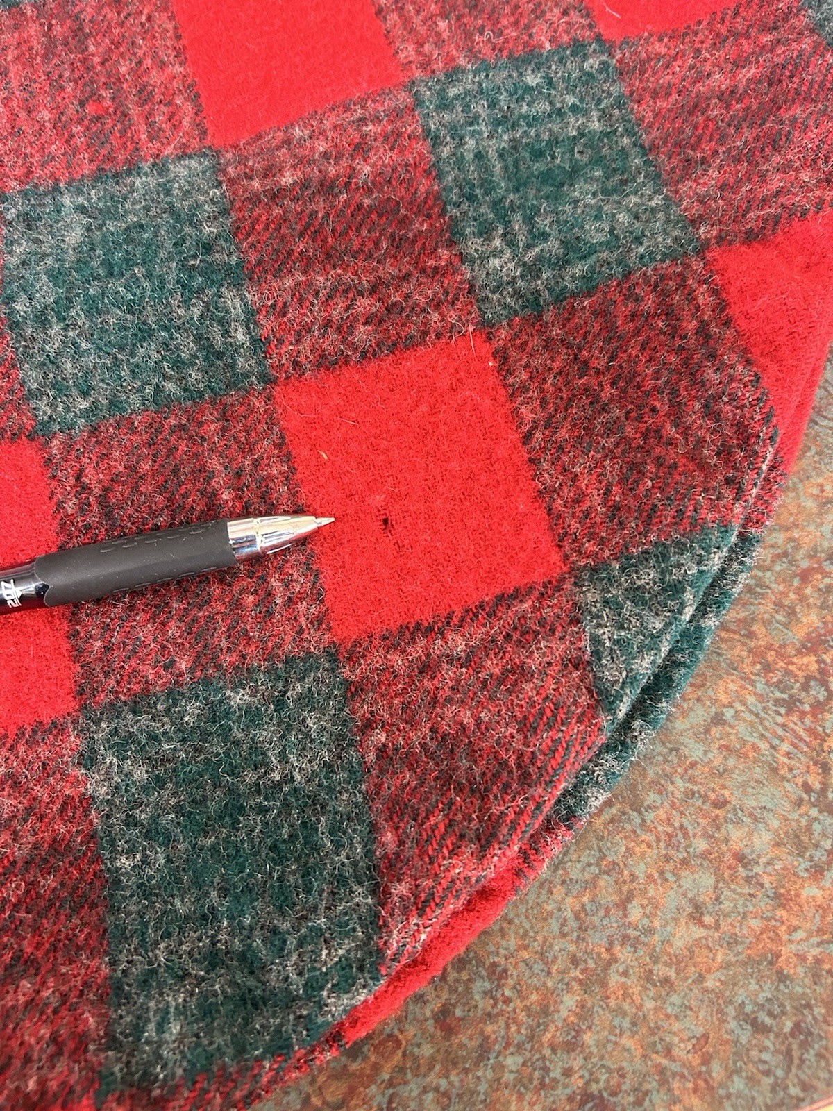 Vintage 50s Tartan Plaid Cape Gingham Holiday Wool Cocoon Poncho Coat Jacket