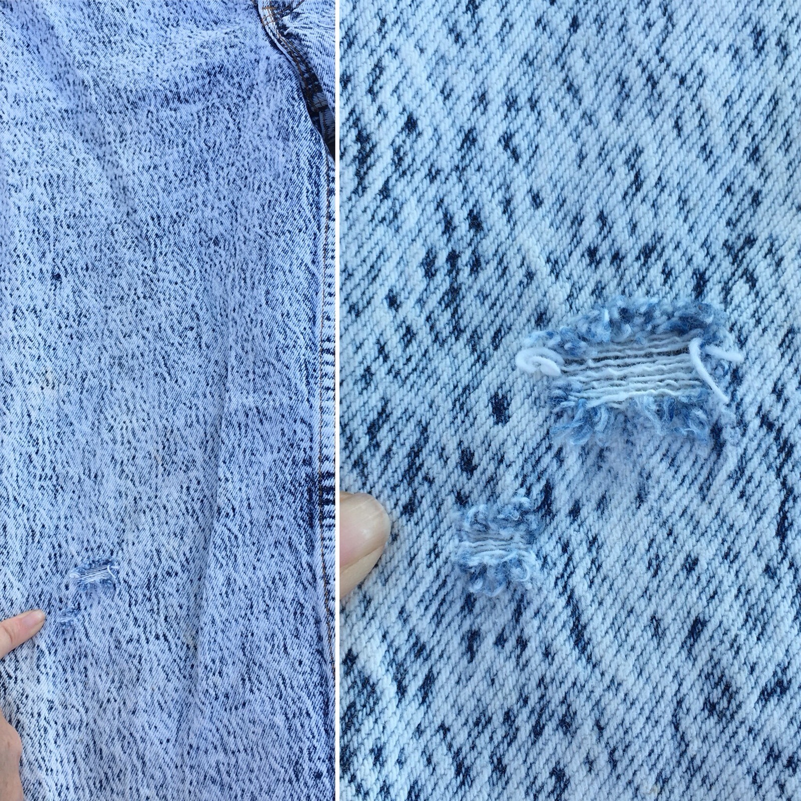 Vintage Levi’s Button Fly 701 Student Jeans Acid Wash W 27 L 28 USA 80s 90s