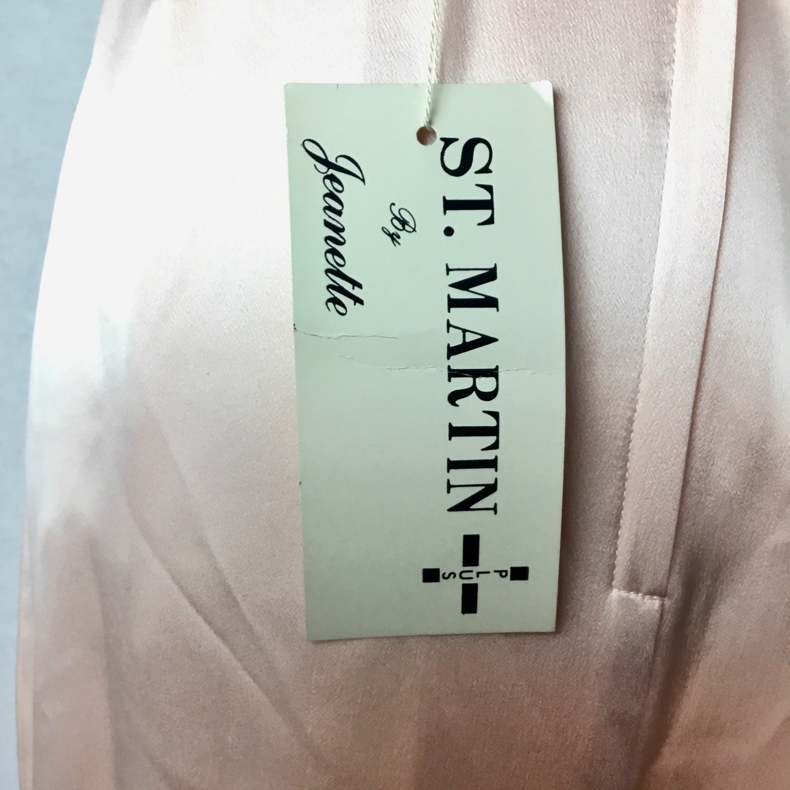 Vintage St. Martin Women’s Skirt Silk Sz 4 Pale Pink Blush Evening Long Gathered