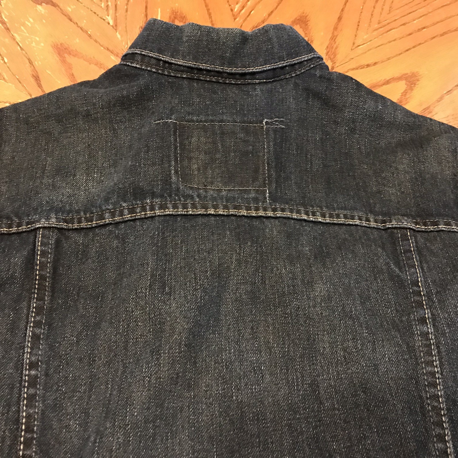 LEVIS Jean Jacket Moto Style Trucker #57540 Denim Zipper Rare Snaps Vintage XL
