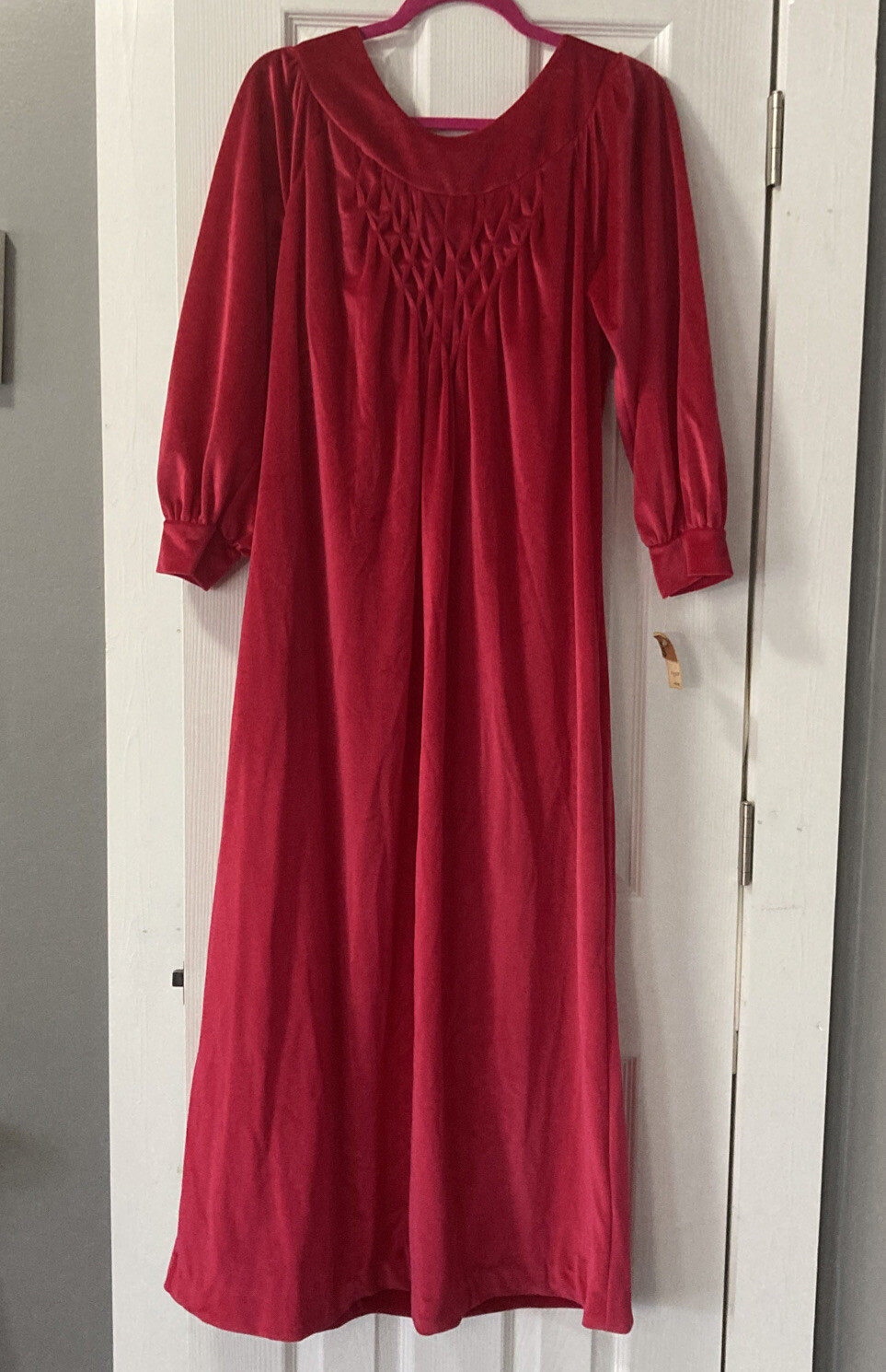 Vintage JCPenney Loungewear Fuchsia Nightgown NWT Valor Robe Small 80s Golden Gr
