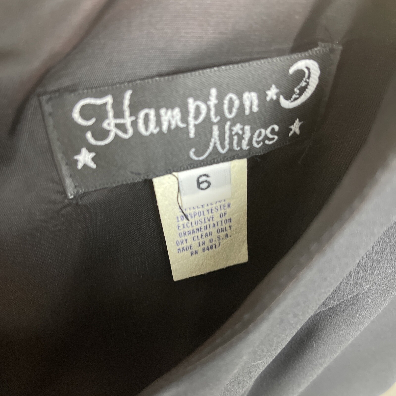 Vintage Hampton Nites Women’s Size 6 Little Black Dress
