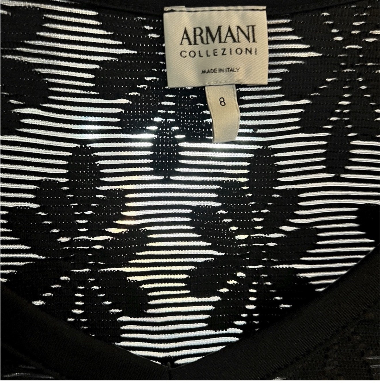 Vintage Armani Collezioni Italy Lace Top Women’s Size 8 Romantic Edgy Party Glam
