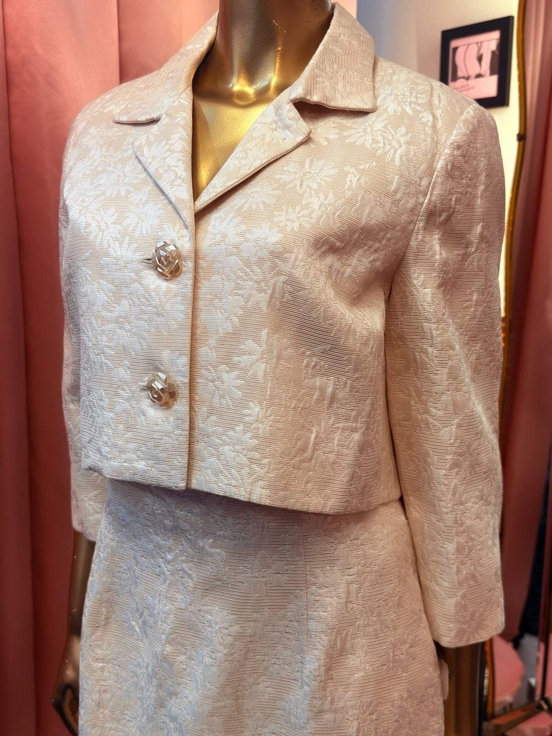 Maggie London Two Piece 1950s/60s Style Wiggle Dress With Matching Cropped Jacke
