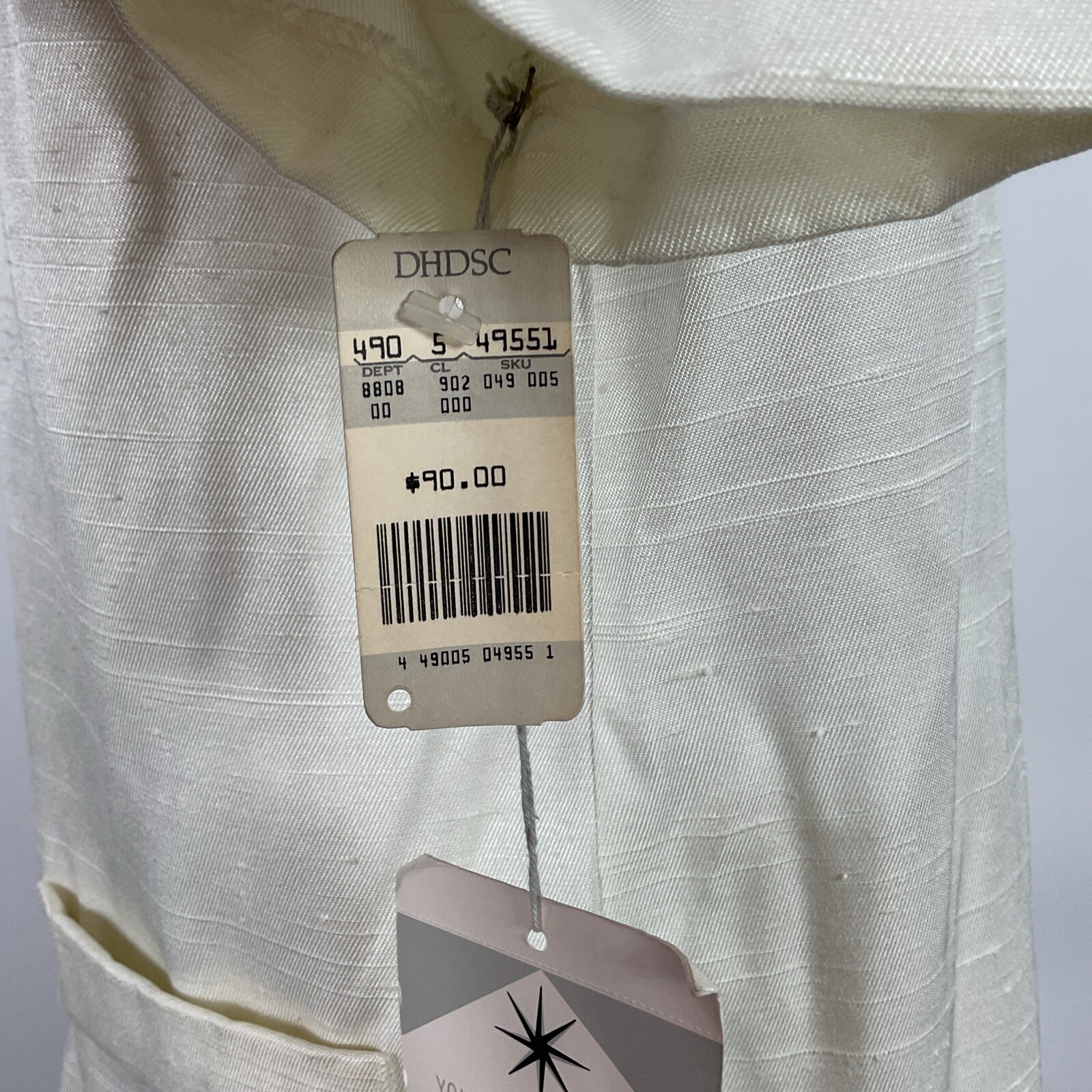 LORAC ORIGINAL Vintage Skirt Suit NWT Linen Like Puffy Shoulder Sleeve UNIONMADE