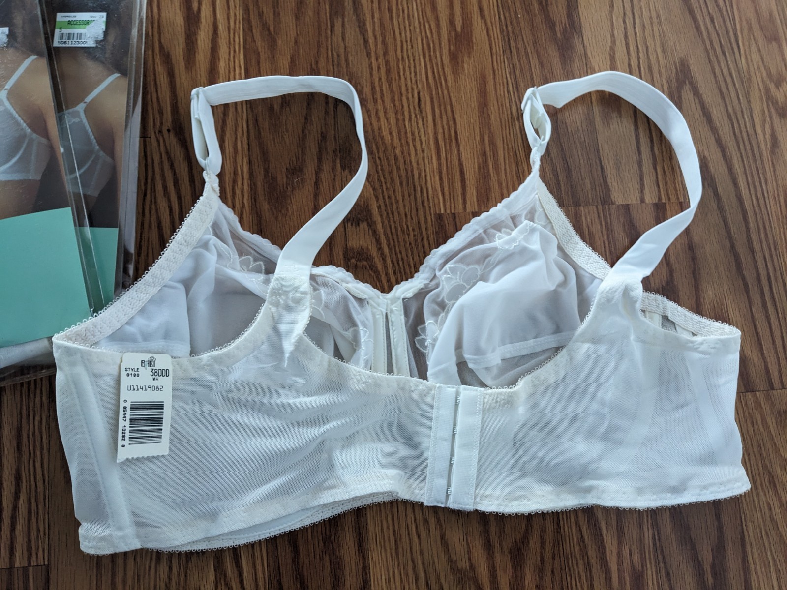 NOS Lot of 3 Vintage BALI 1988 80s White Underwire Bras lace 38DDD Mervyn’s bra