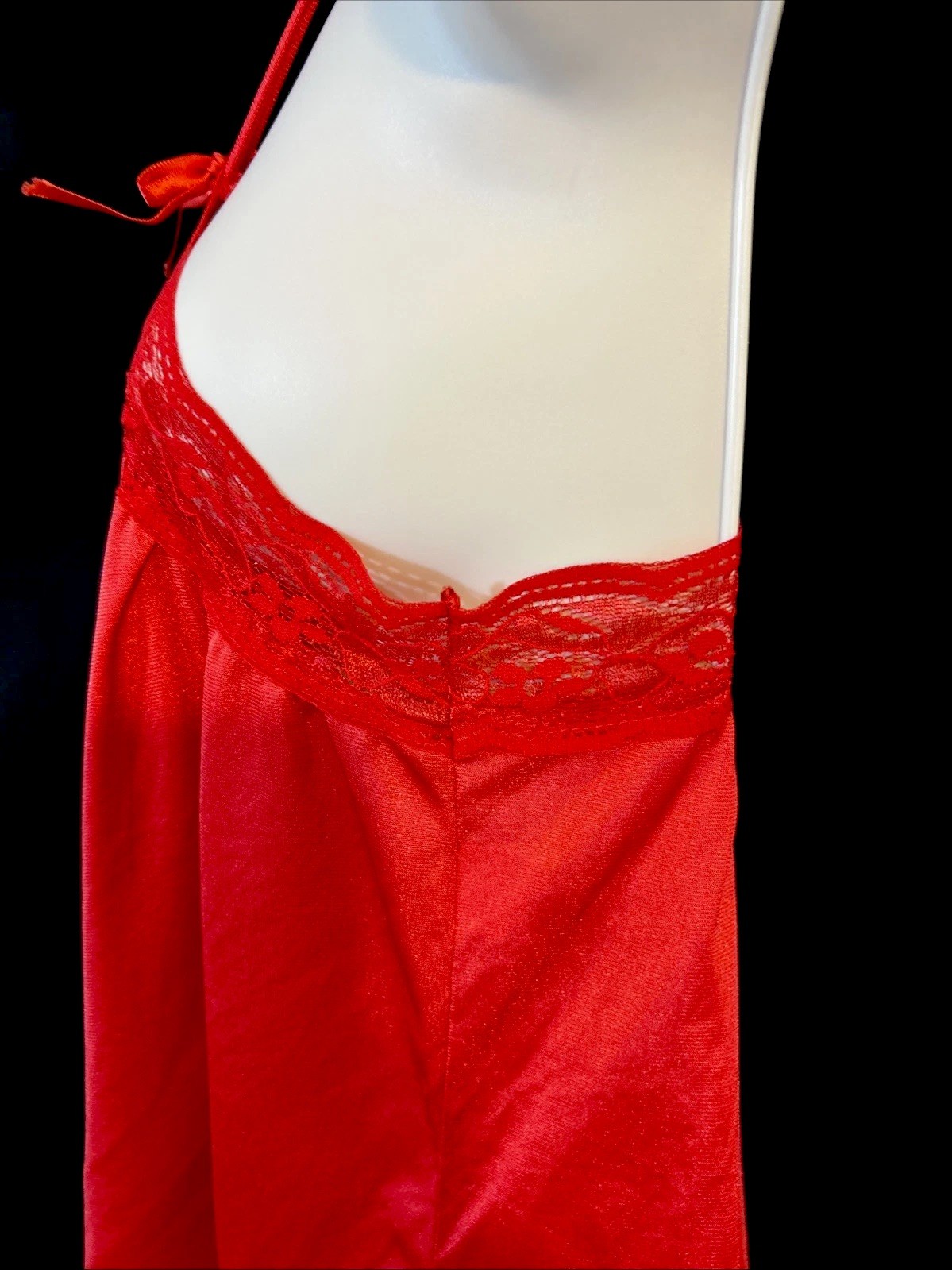Petra Fashion Vintage Baby Doll Night Gown Chemise Red Size Small