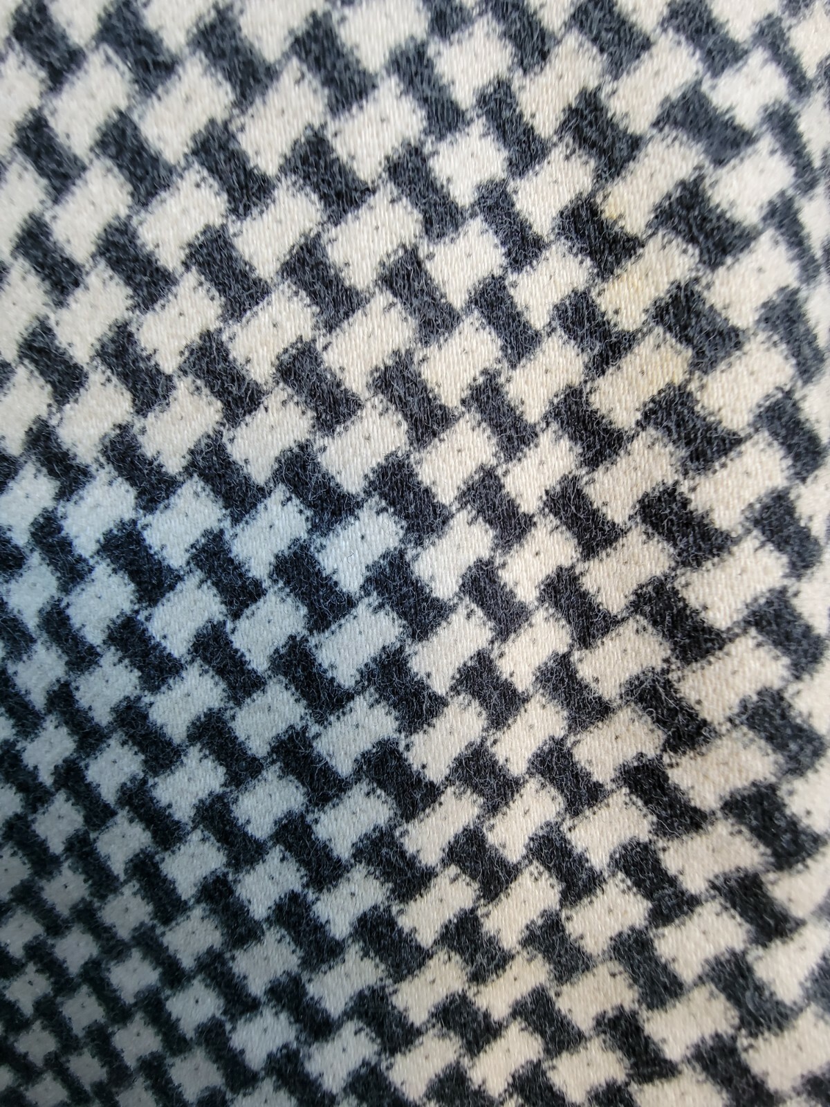 VTG 1960s Womens Stretchy Knit Pants Checkered Crown C&C Zipper Size 6-8 28″-30″