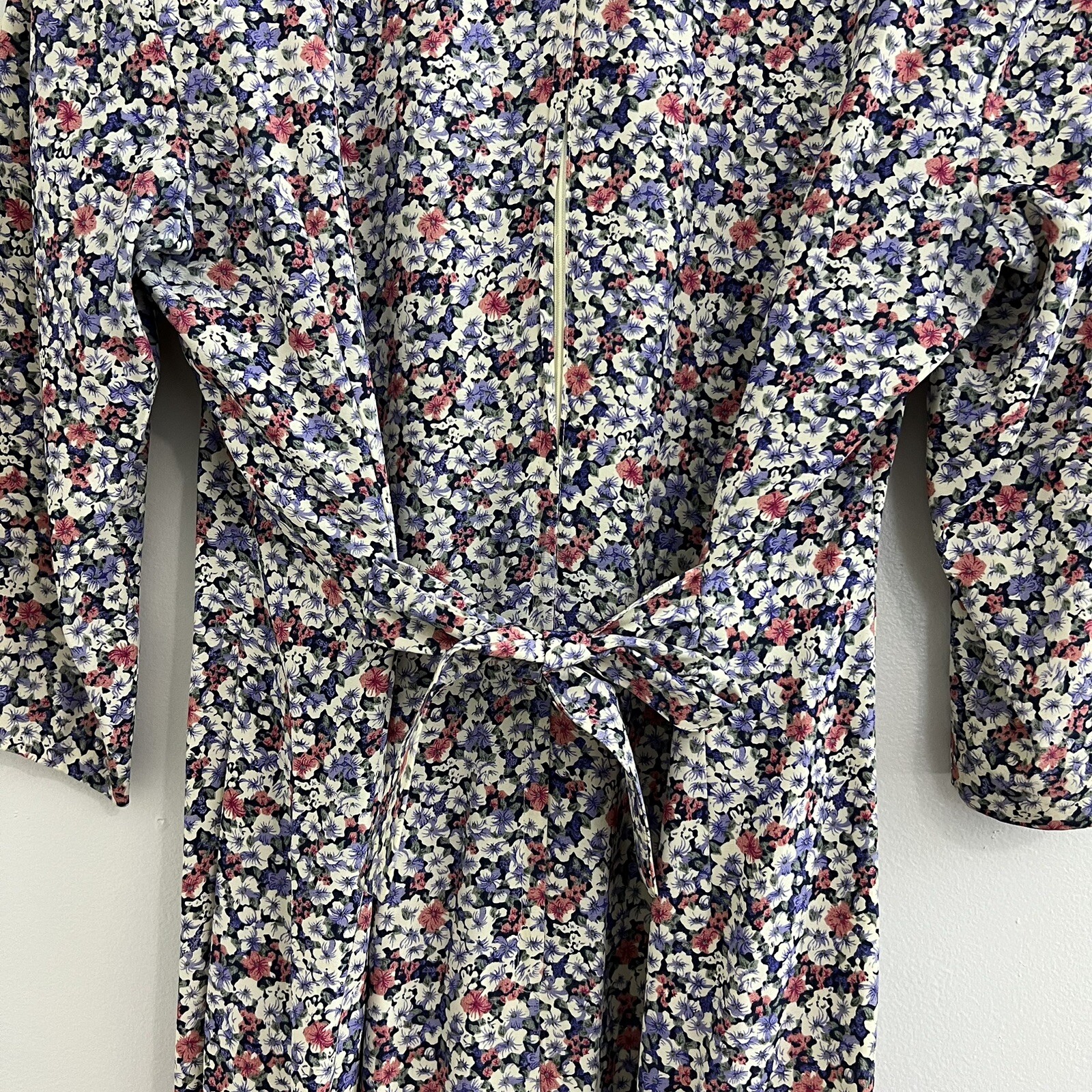 Atina By Karon Crosby Vintage Cottagecore Lace Collar Floral Modest Dress Sz 12