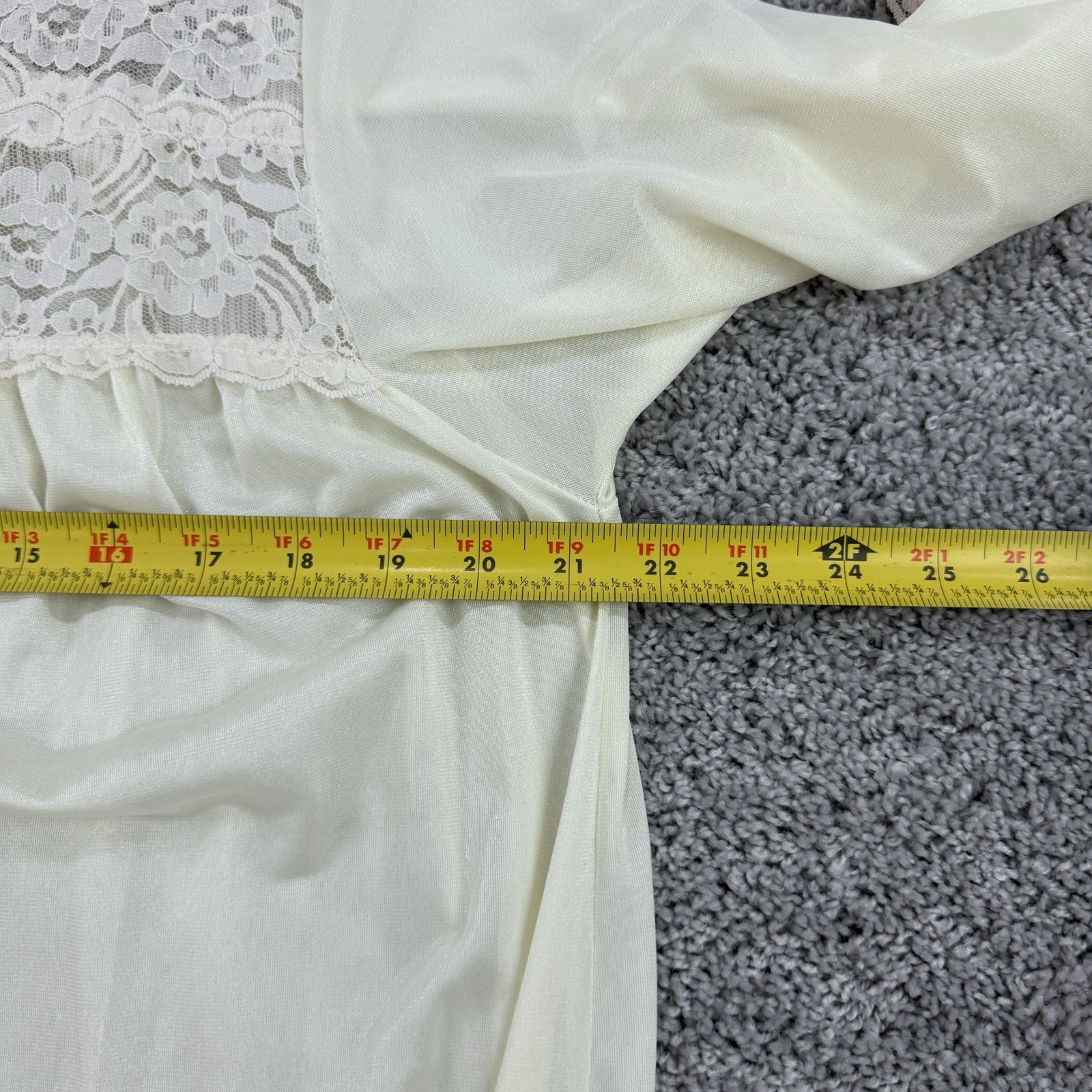 VTG Jill Andrea Nightgown M Cottagecore Prairie Lace Modest Bridal Victorian