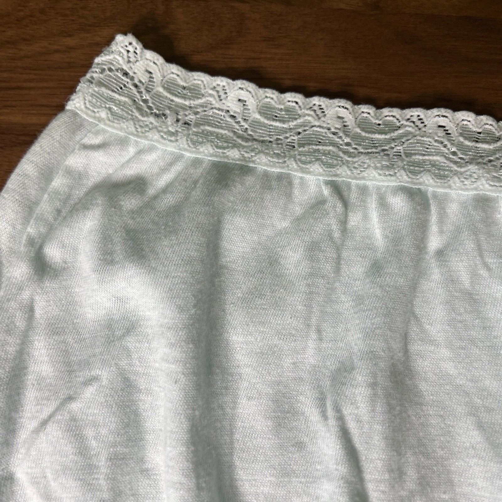 Vtg PAM UNDIES BY CLAXTON Panties Size 9 Hips 44-45 Light Blue Cotton Full Cut