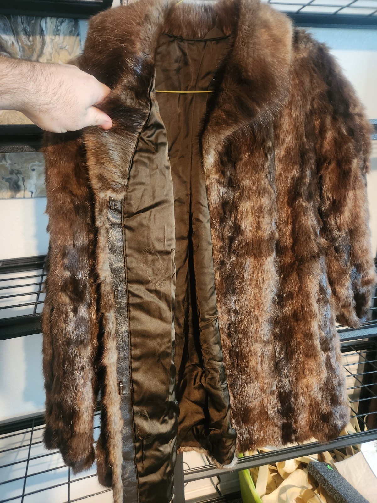 DASCO LUXURY DARK BROWN MINK FUR COAT, GENTLY WORN – Aprox size M/L
