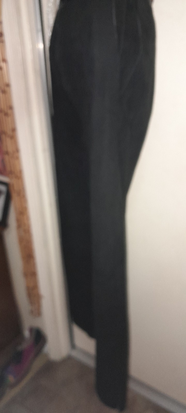 Vtg 80s 90s Does 40s 50s Black Suede I.magnin VAKKO Leather High Waist Pants 26