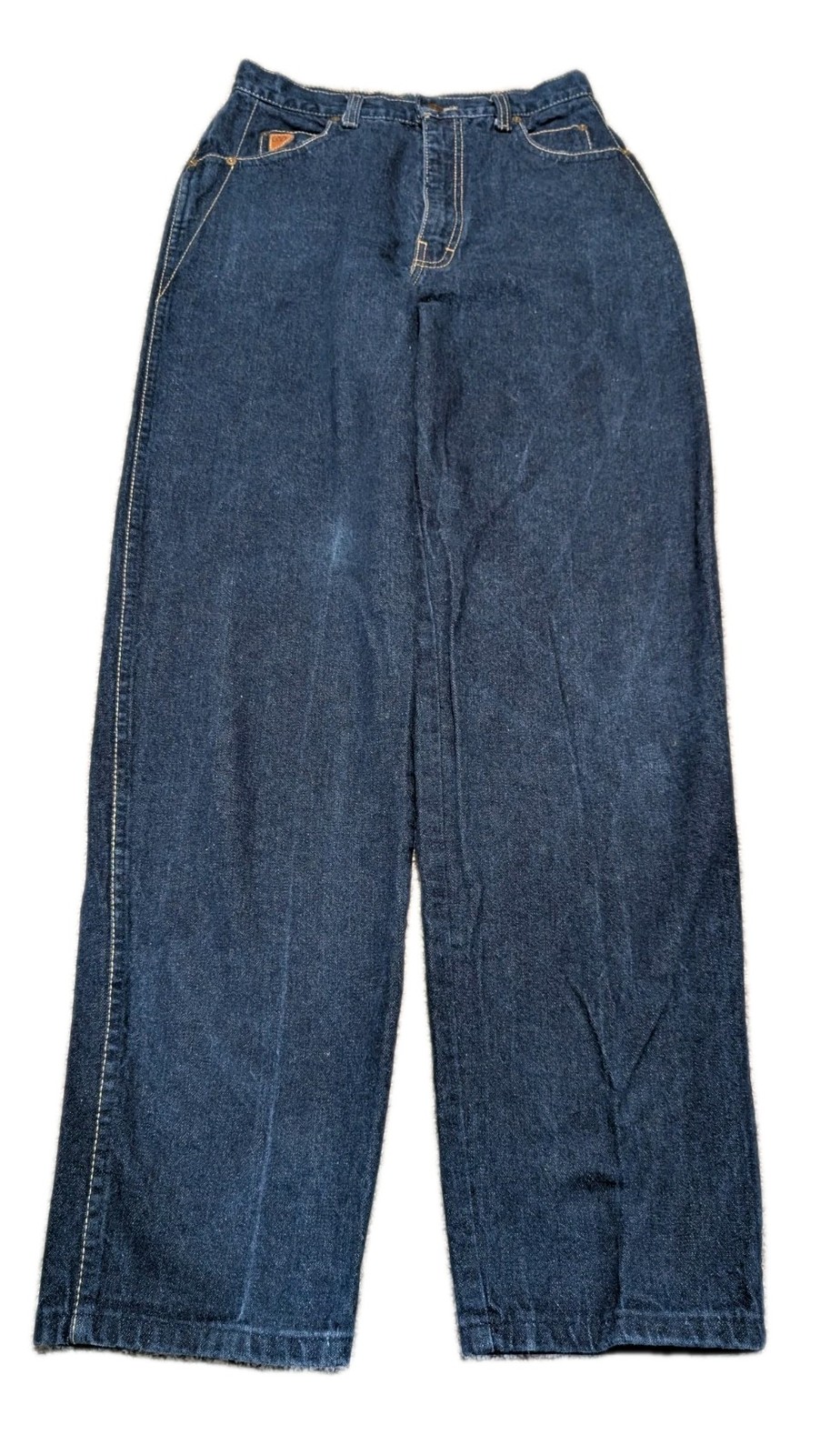 VTG Women’s 90s ZENA Jeans 13 Sz 26″ Dark Wash High Waist Logo Spellout