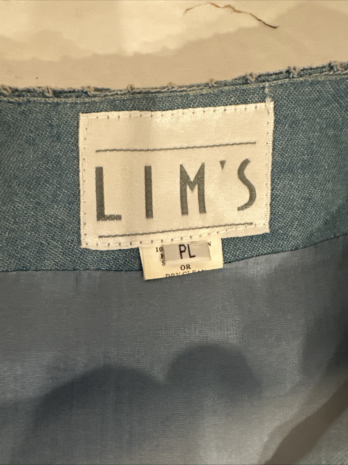 VTG Women’s Lim’s Blue 3 Piece Crochet Pants Suit GrannyCore Cotton USA Sz PL