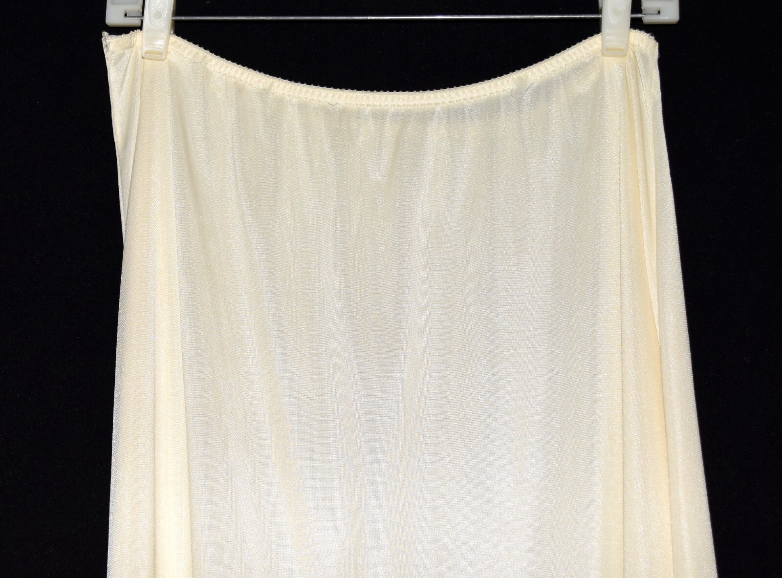 Vintage Greenco Maid Cream Nylon Tricot Small Lace Border Half Slip Size M USA