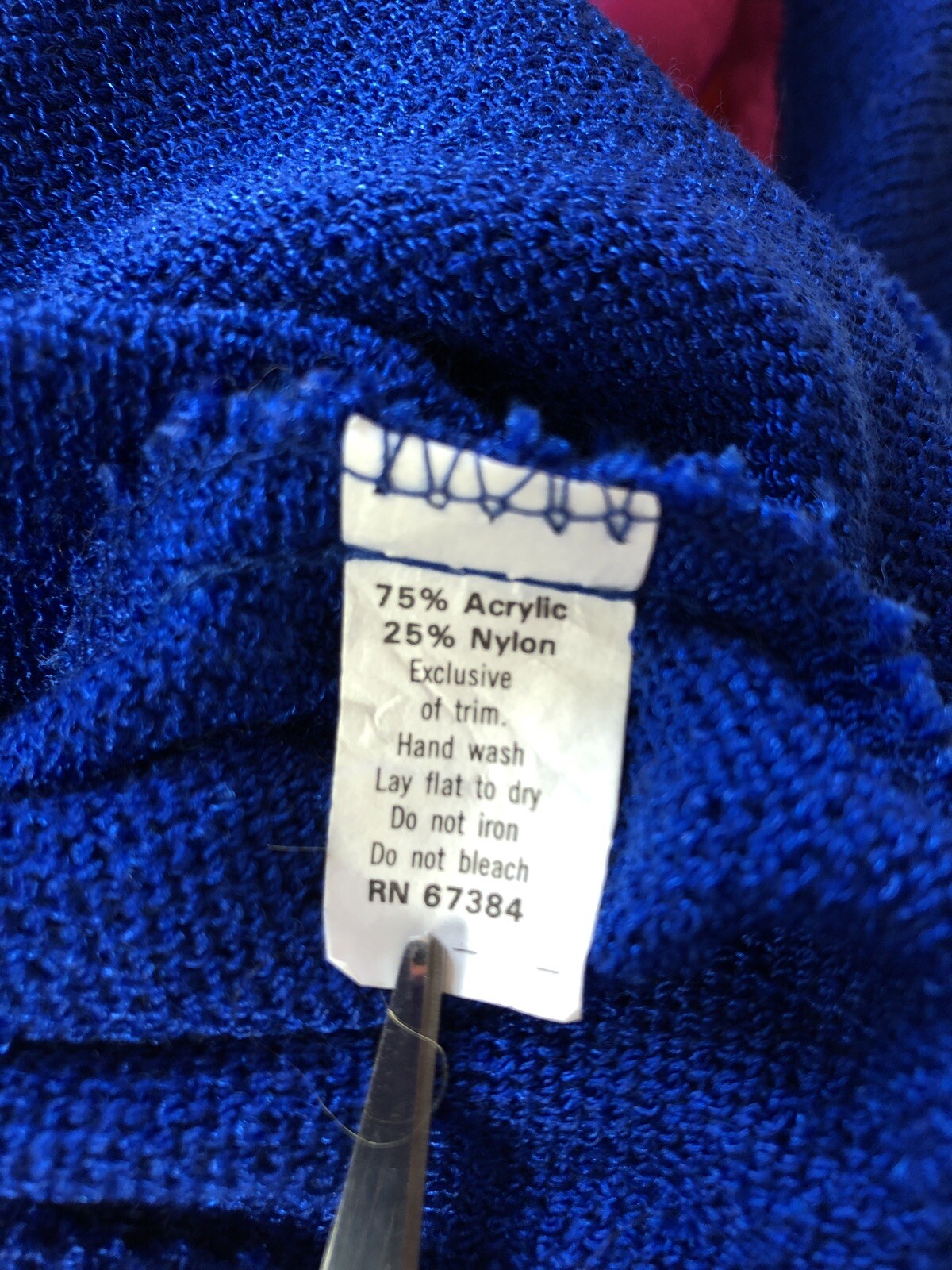 VTG 1980s Sweater Sz 8 Medium Anthony Sicari Bold Colors Flowers Dolman Slv USA