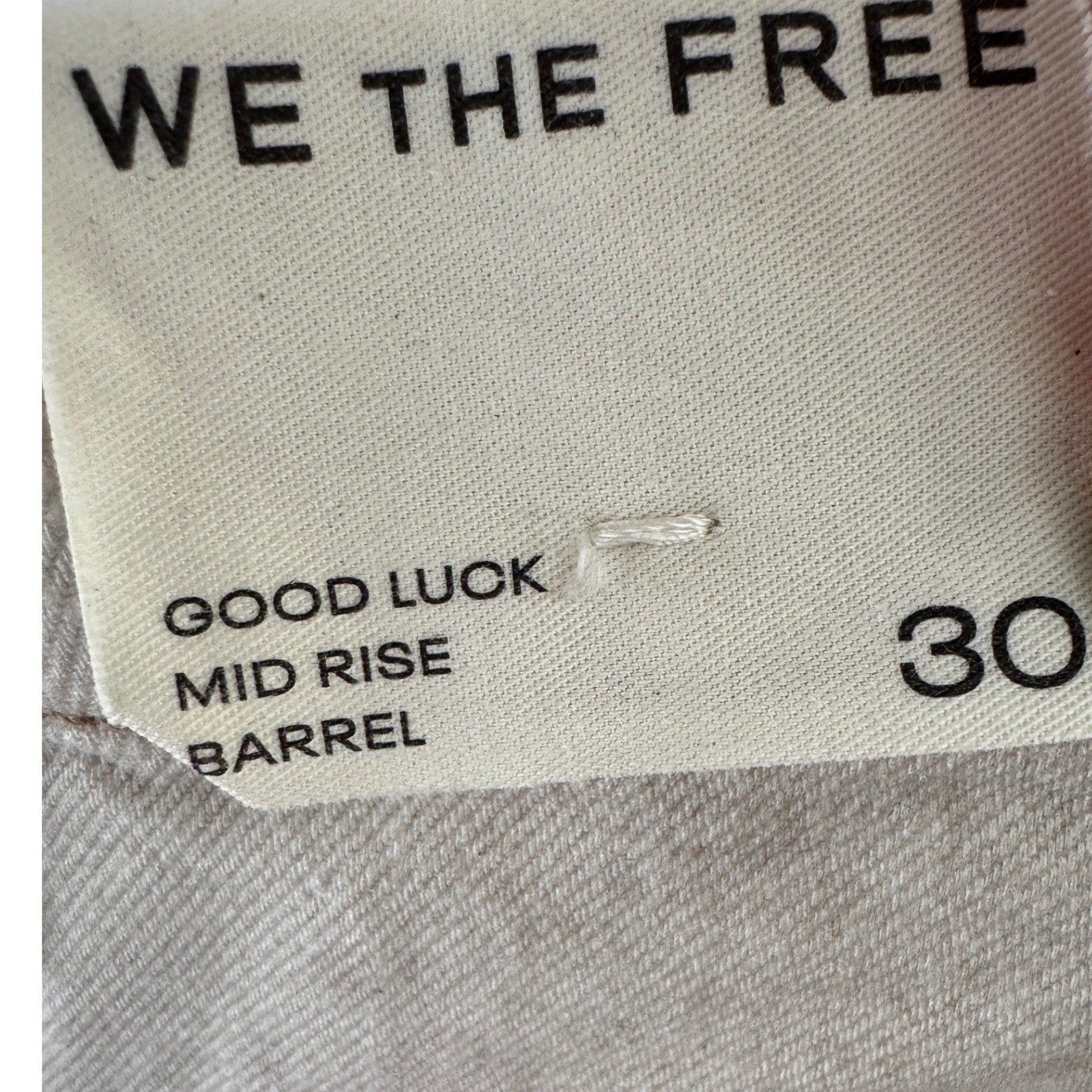 We The Free People Printed Go Bananas Good Luck Barrel Jeans NWT Size 30