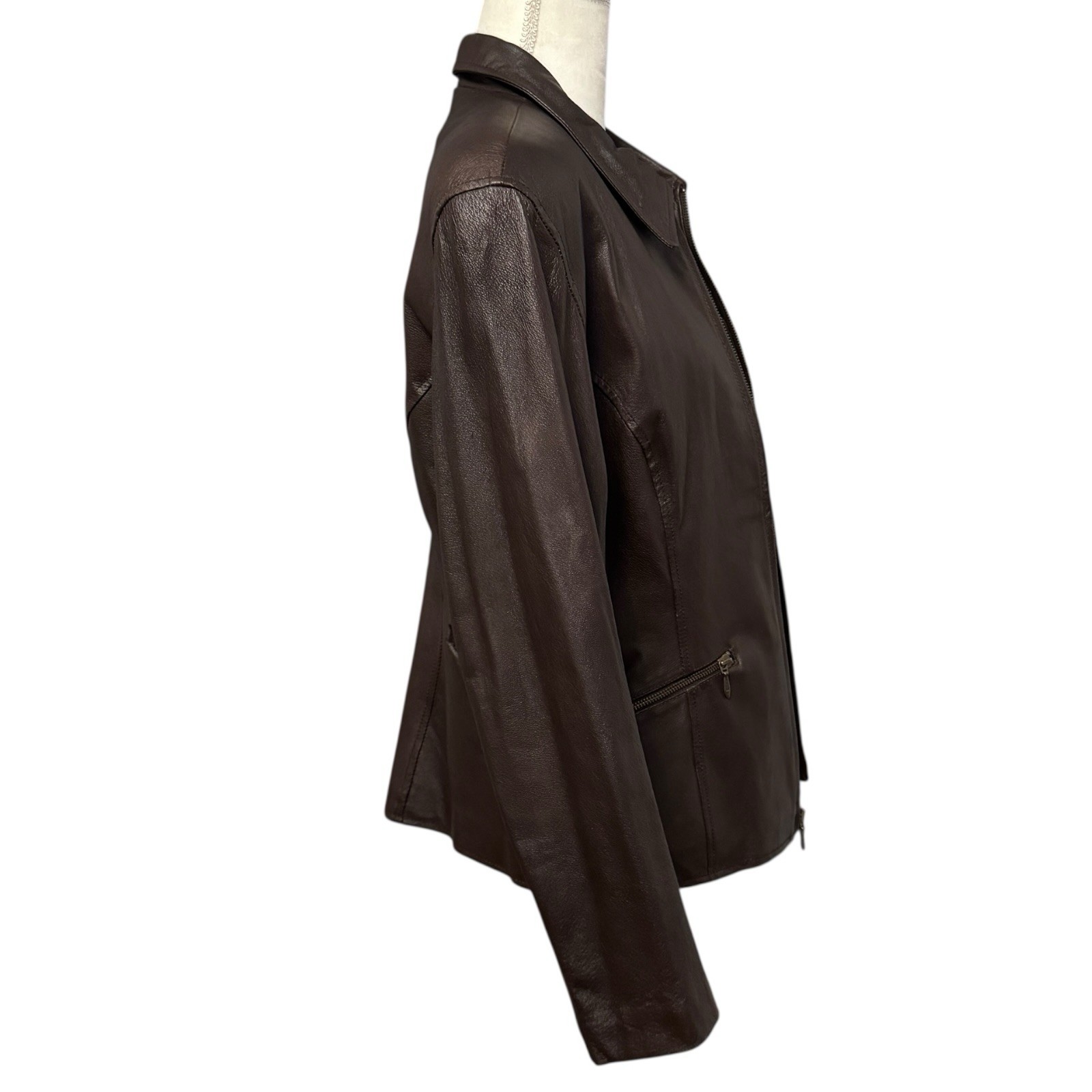 Vintage Adventure Bound Originals By Wilsons Brown Leather Jacket Women’s Large
