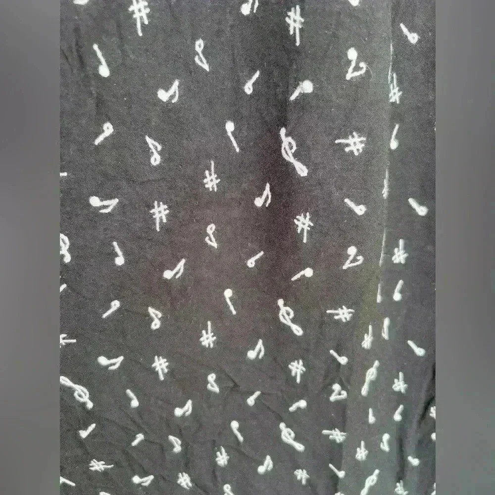 More Jazz Dress A Chorus Line Company Size XXL Musical Notes Black White Vintage