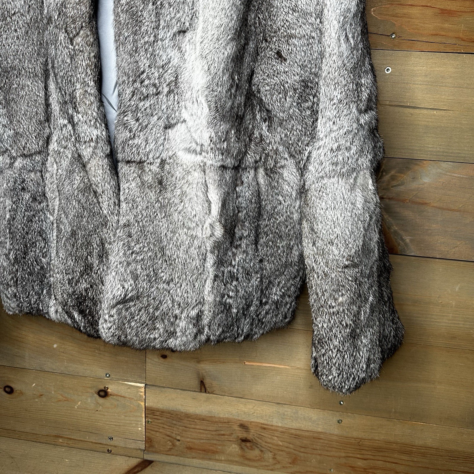 Vintage Mademoiselle Furs Real Rabbit Fur Jacket Coat Women’s Size MEDIUM