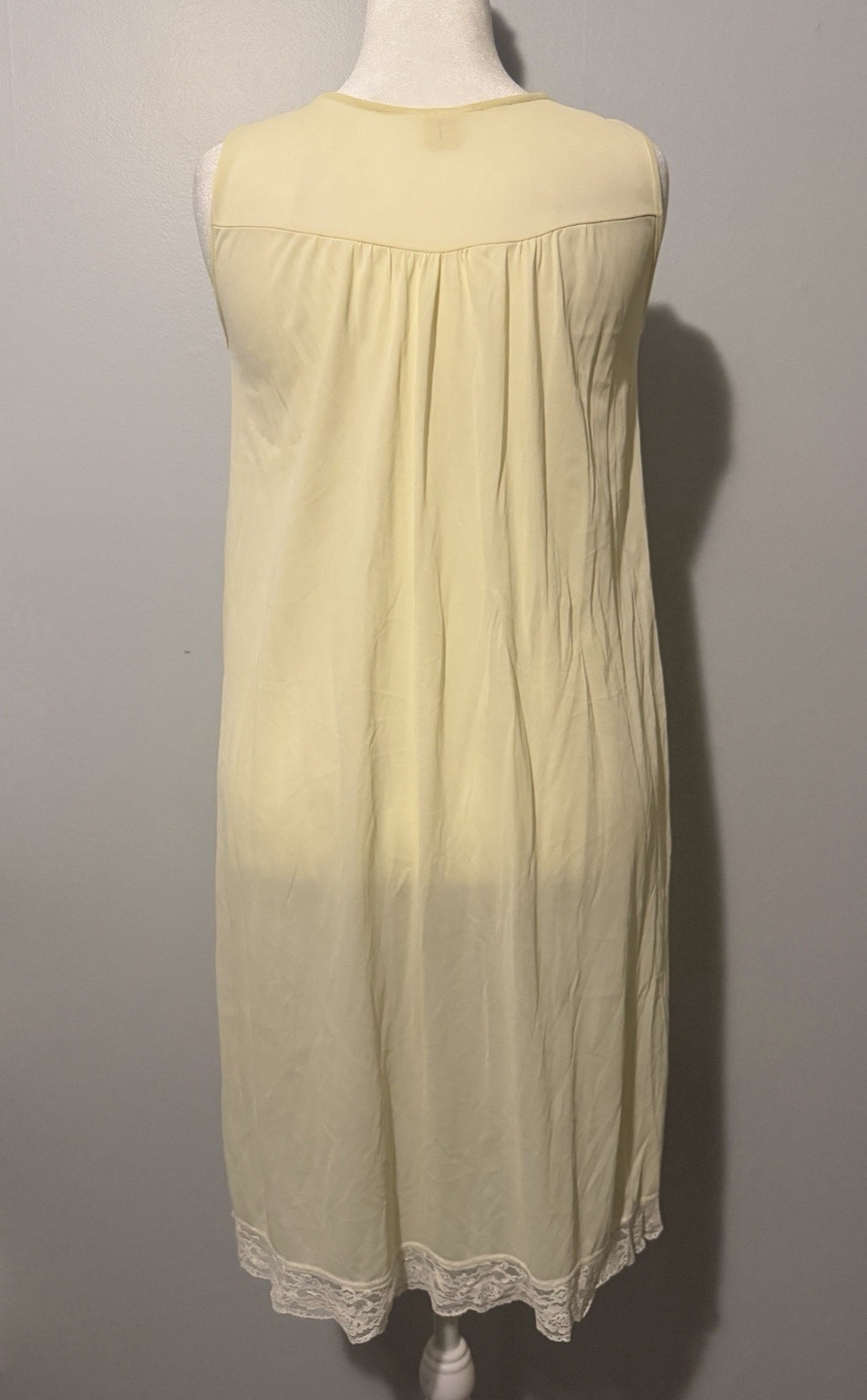 Vintage Charmode Yellow Baby Doll Nightgown 32-34 Romantic Fairycore Cottagecore