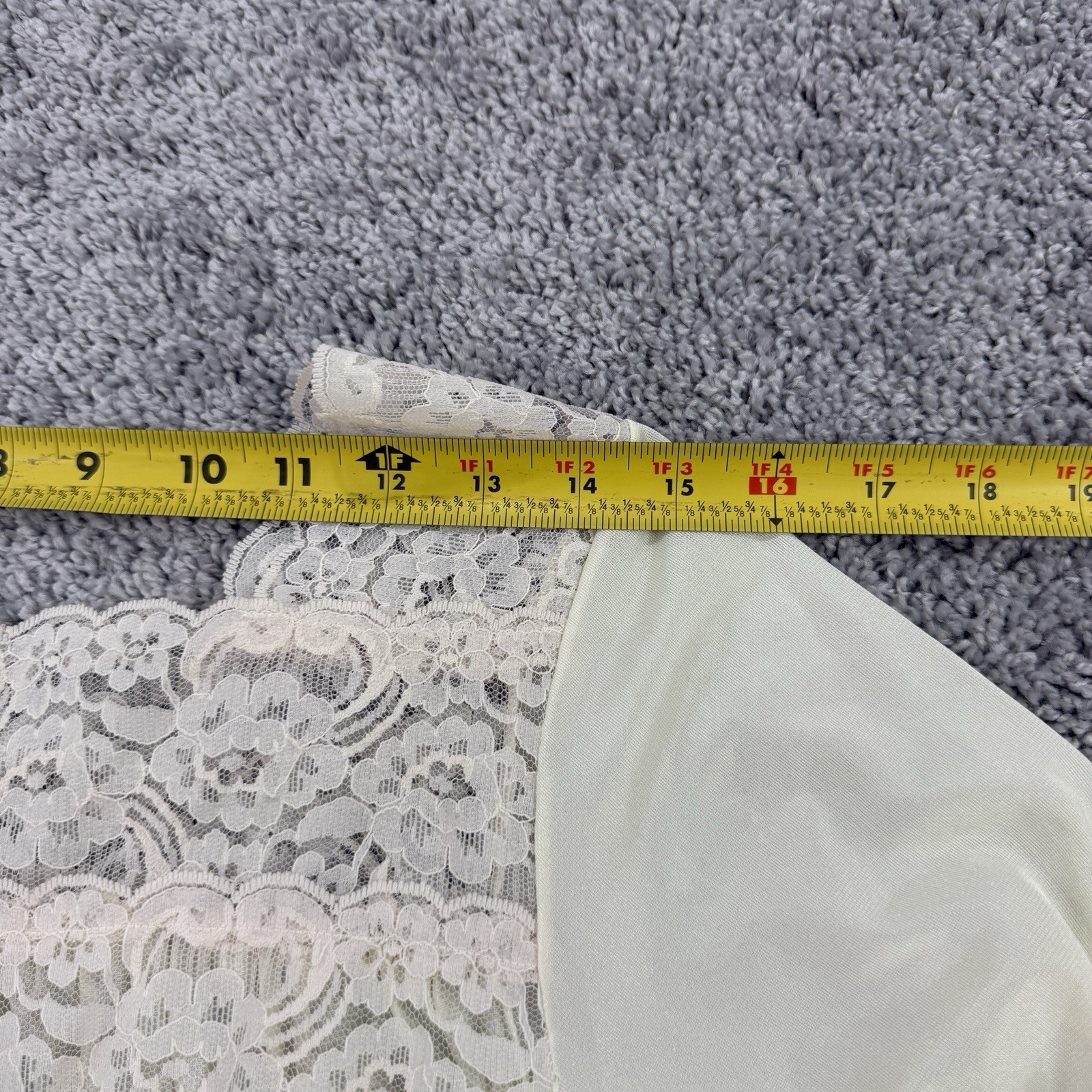 VTG Jill Andrea Nightgown M Cottagecore Prairie Lace Modest Bridal Victorian