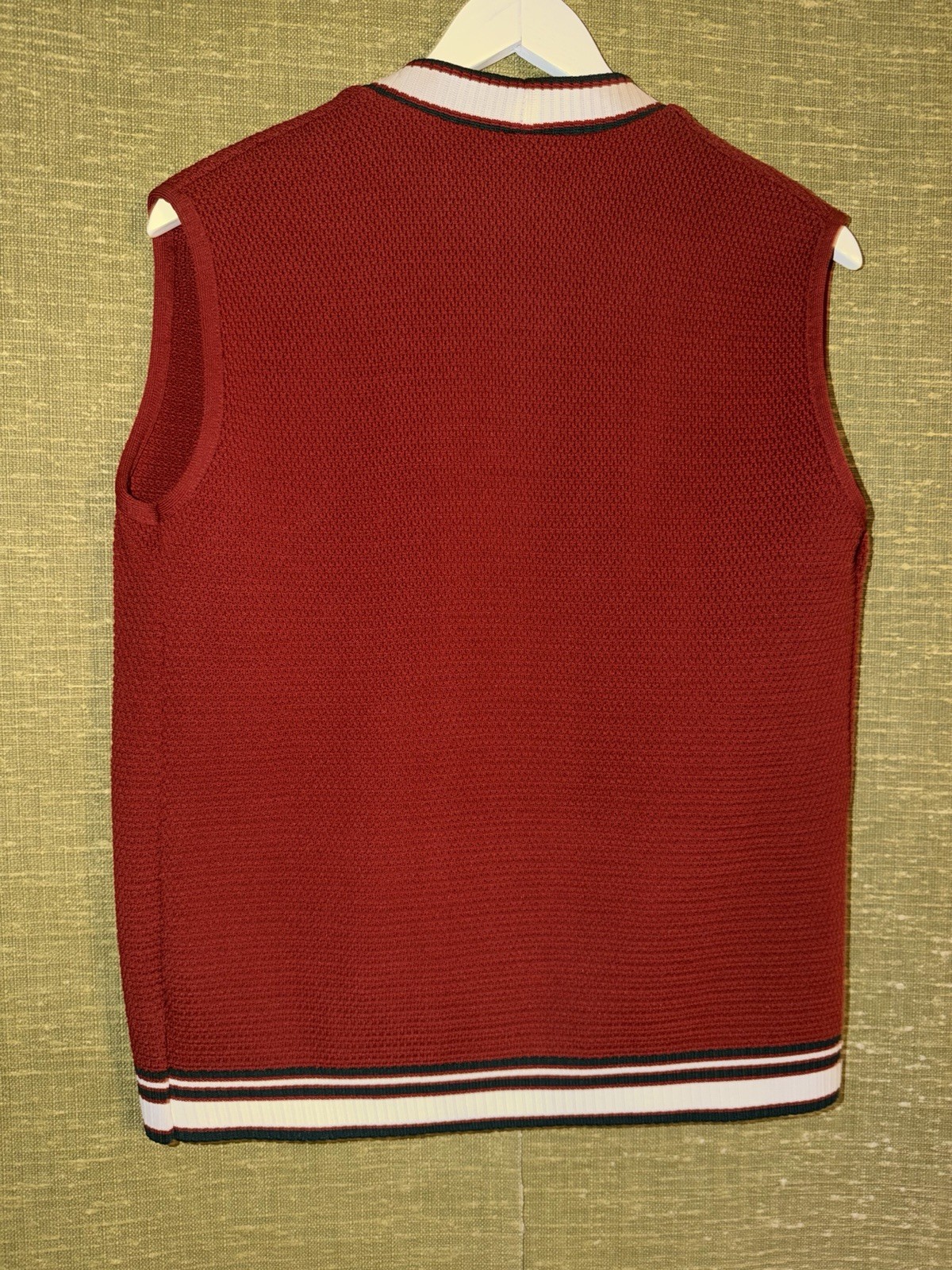 VTG 1970s Flomar Knits 2-Piece Dress & Cardigan Set Mod Geometric Knit Size L/16